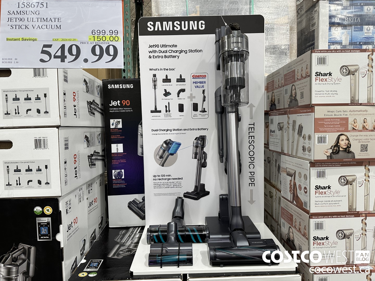 1586751 SAMSUNG JET90 ULTIMATE STICK VACUUM ($150.00 INSTANT SAVINGS EXPIRES ON 2024-02-25) $549.99