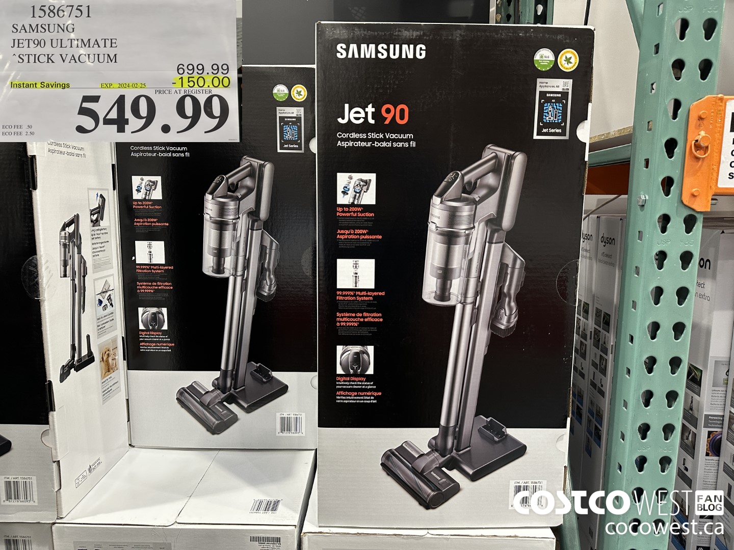 1586751 SAMSUNG JET90 ULTIMATE STICK VACUUM ($150.00 INSTANT SAVINGS EXPIRES ON 2024-02-25) $549.99