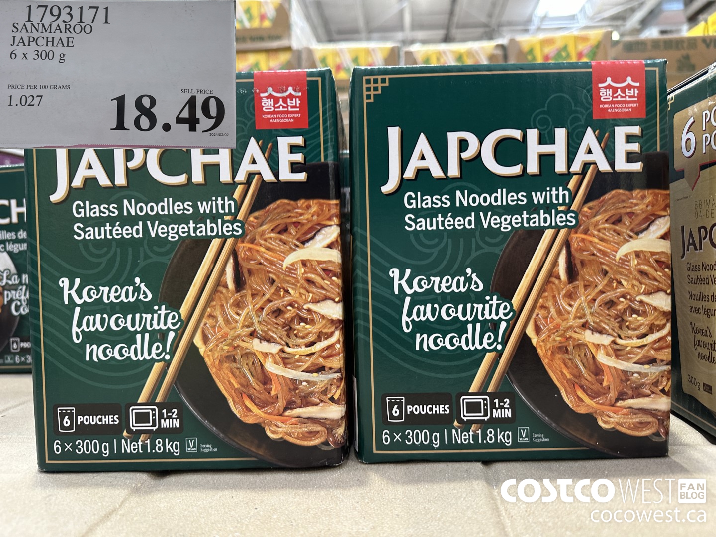 1793171 SANMAROO JAPCHAE 6 X 300 G $18.49