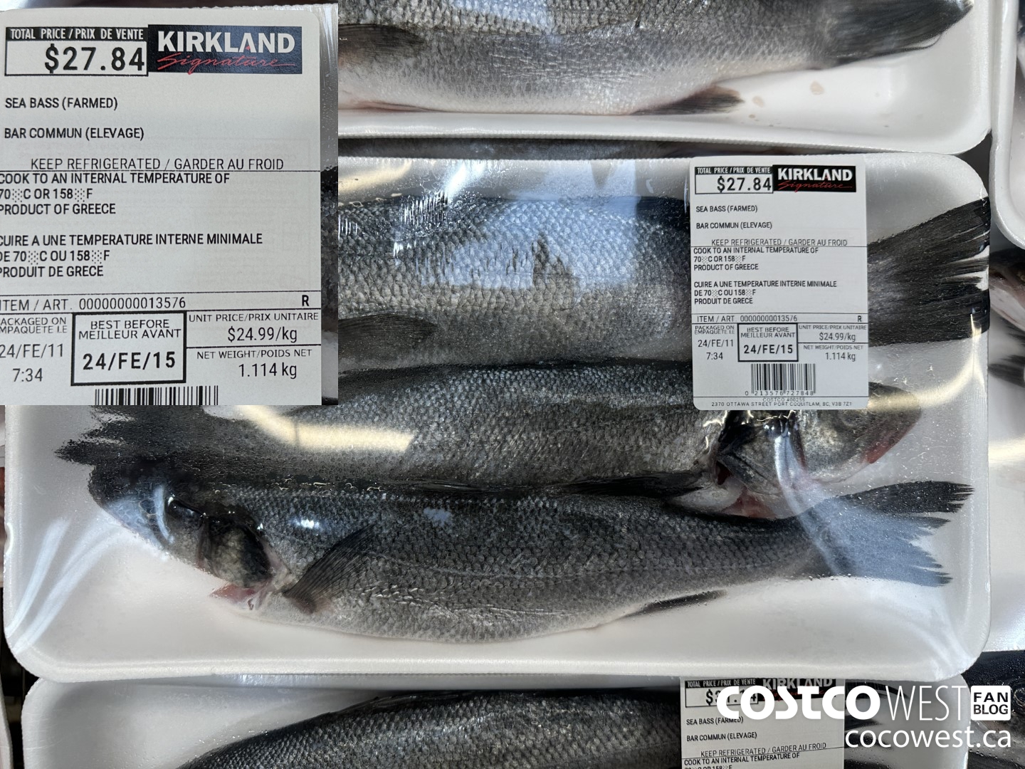 13576 SEA BASS (FARMED) $24.99