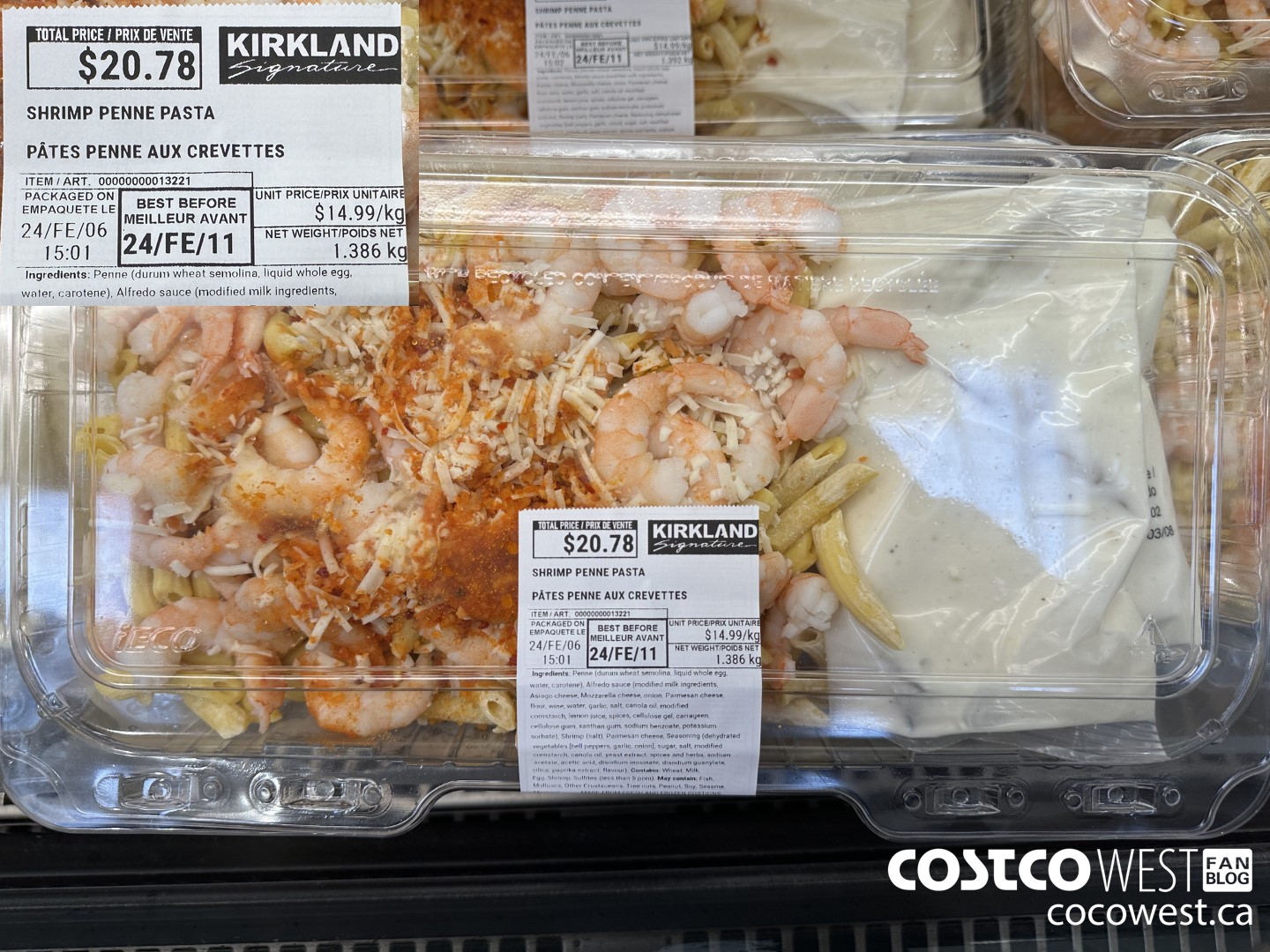 13221 SHRIMP PENNE PASTA $14.99