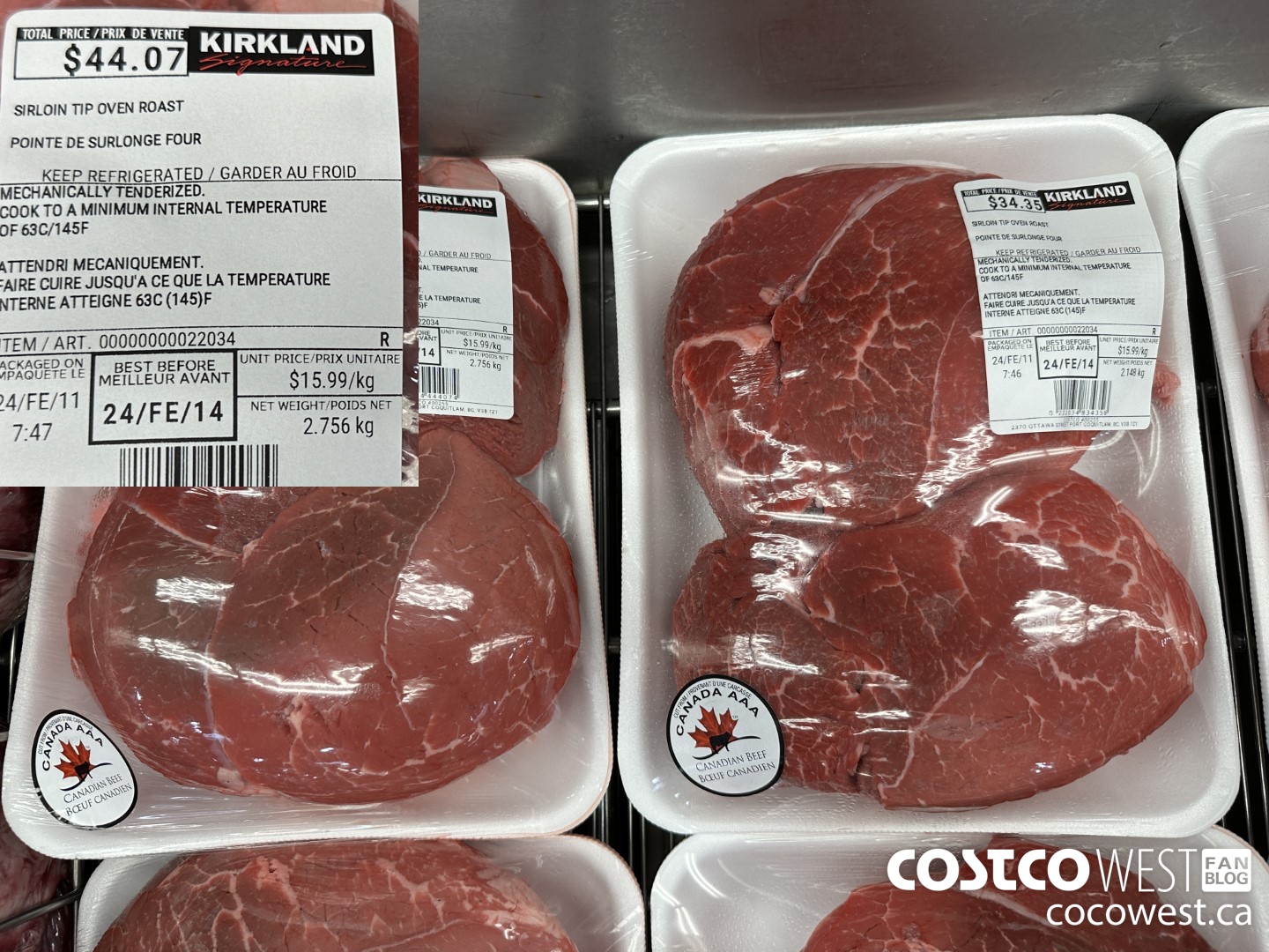 22034 SIRLOIN TIP OVEN ROAST $15.99