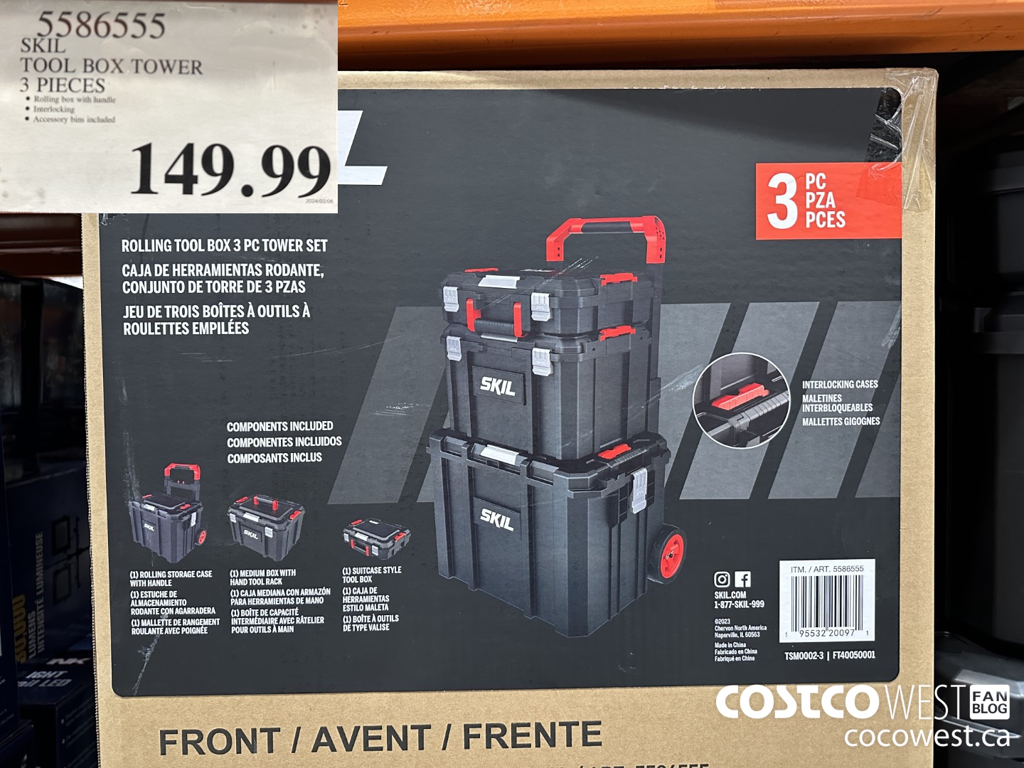 5586555 SKIL TOOL BOX TOWER 3 PIECES $149.99