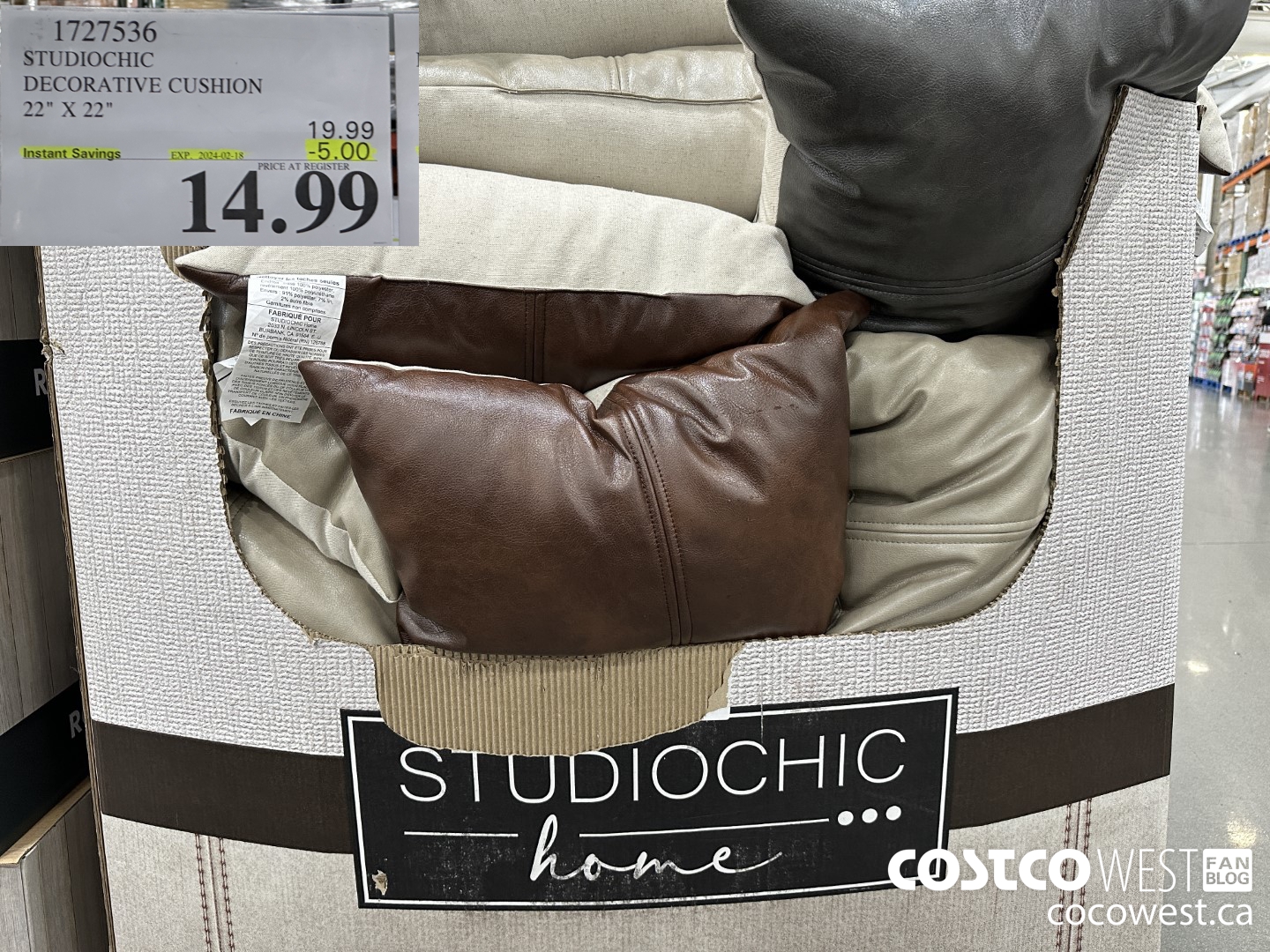 1727536 STUDIOCHIC DECORATIVE CUSHION 22