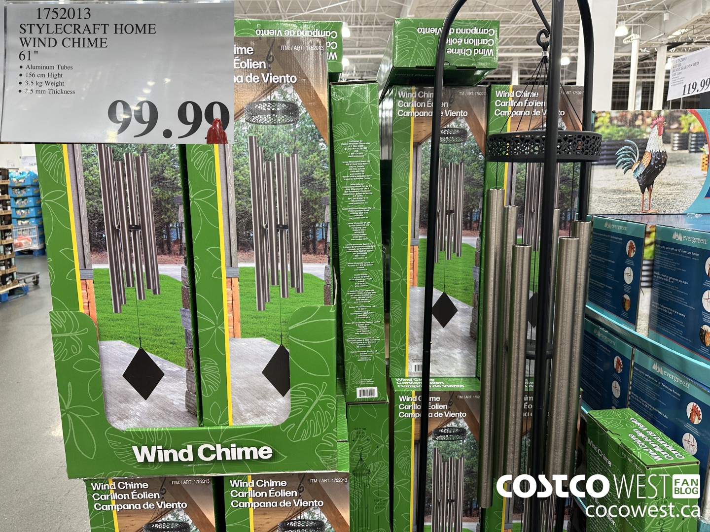 1752013 STYLECRAFT HOME WIND CHIME 61