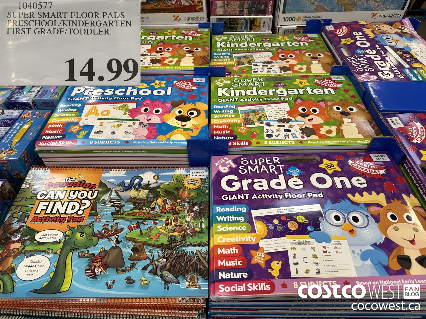 1040577 SUPER SMART FLOOR PADS PRESCHOOL/KINDERGARTEN FIRST GRADE/TODDLER $14.99