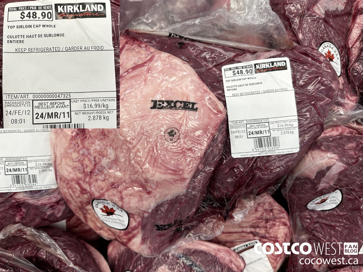 47325 TOP SIRLOIN CAP WHOLE $16.99