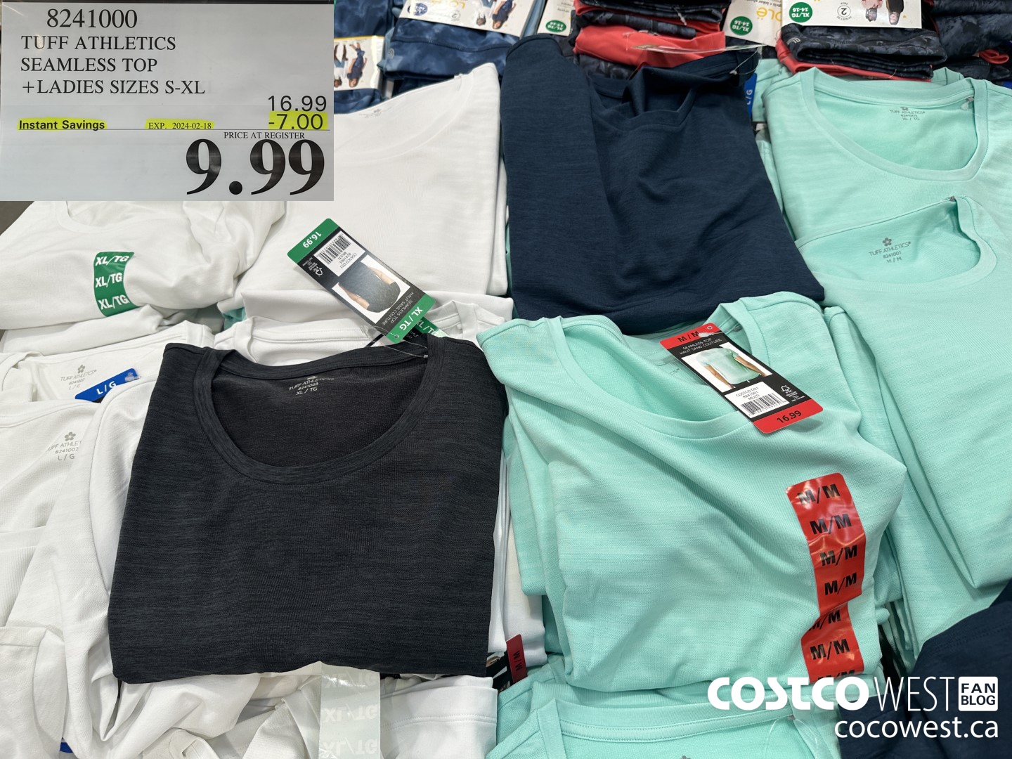 8241000 TUFF ATHLETICS SEAMLESS TOP LADIES SIZES S-XL ($4.00 INSTANT SAVINGS EXPIRES ON 2024-02-18) $9.99