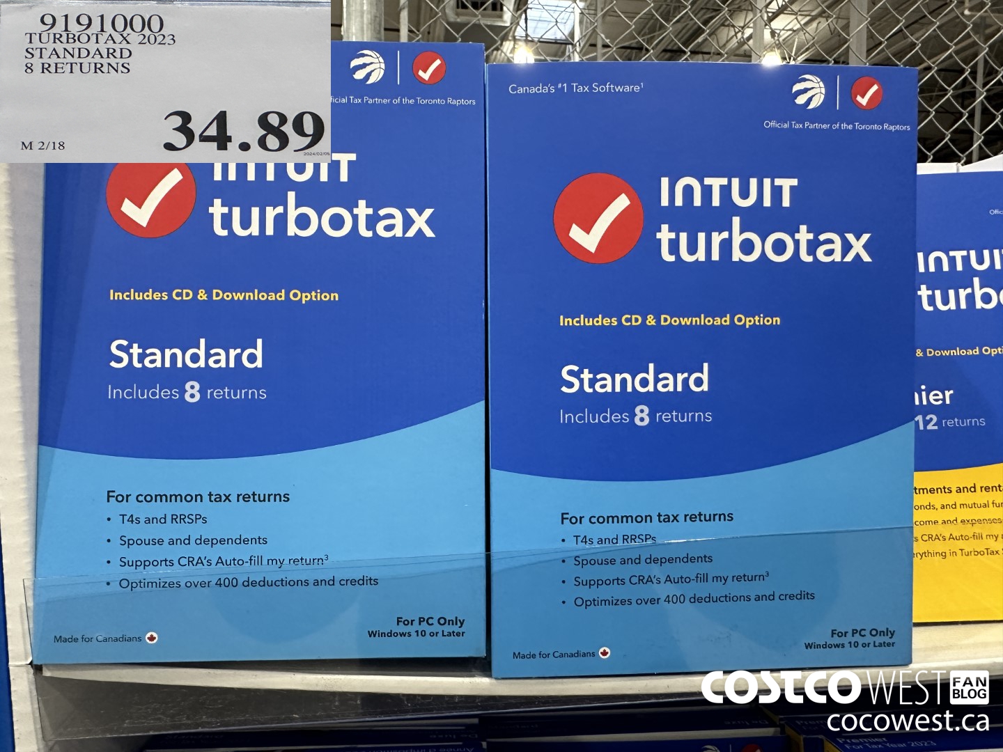 9191000 TURBOTAX 2023 STANDARD/ONLINE 8 RETURNS $34.89