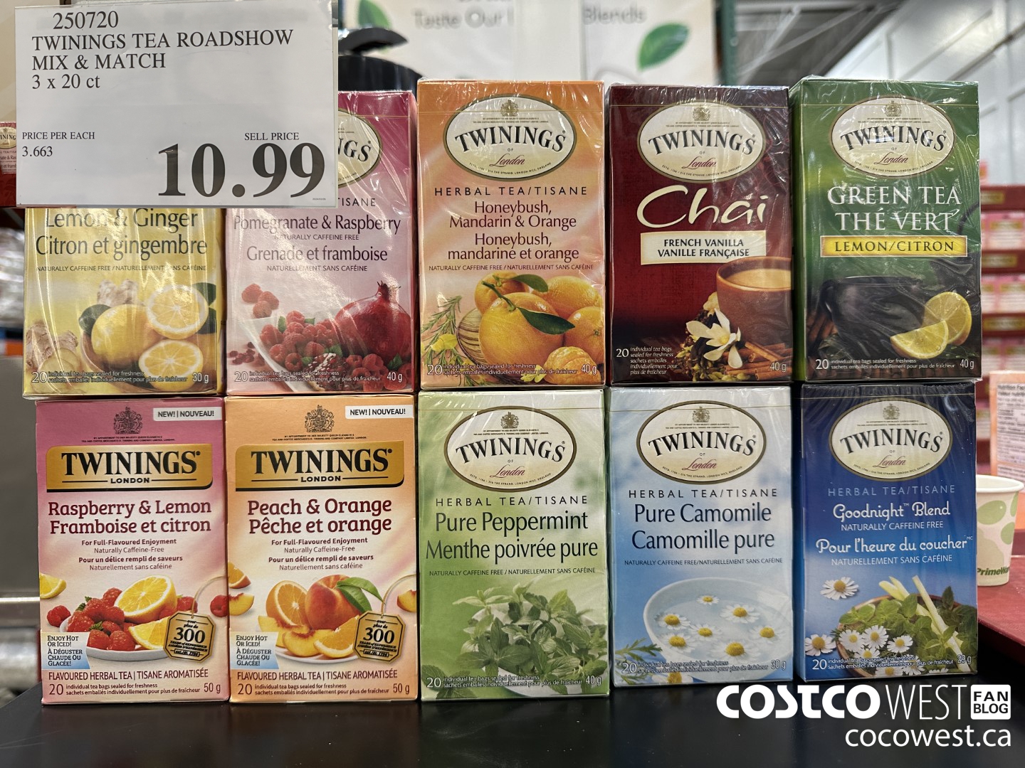 250720 TWININGS TEA ROADSHOW MIX & MATCH 3 x 20 ct $10.99