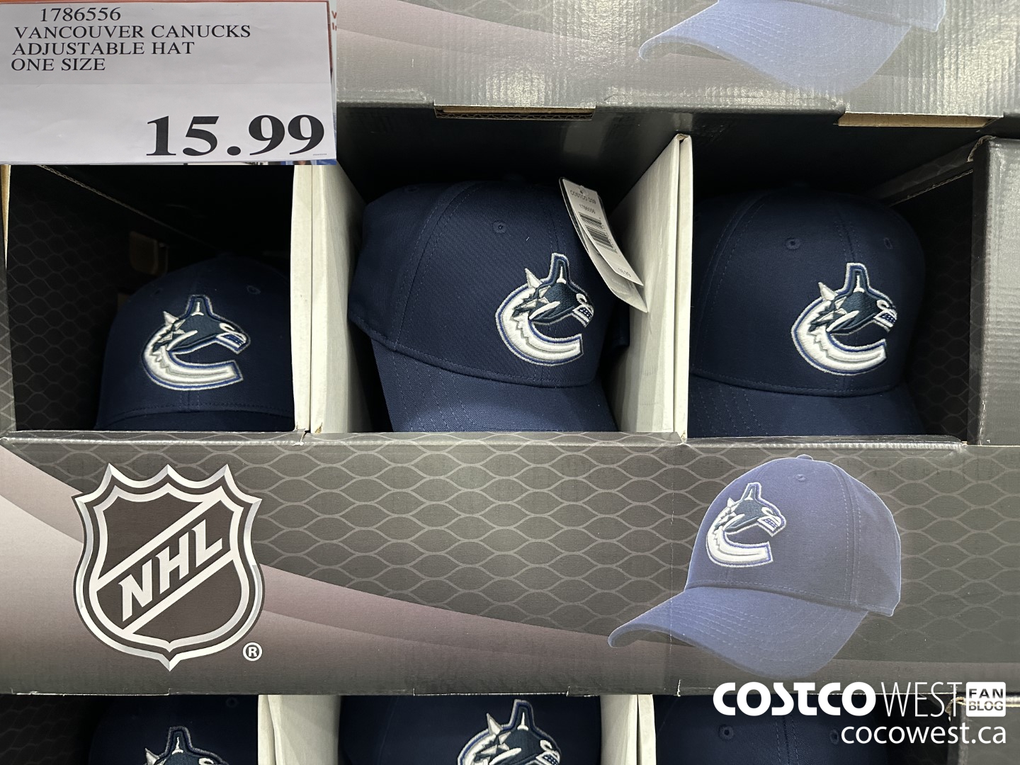1786556 VANCOUVER CANUCKS ADJUSTABLE HAT ONE SIZE $15.99