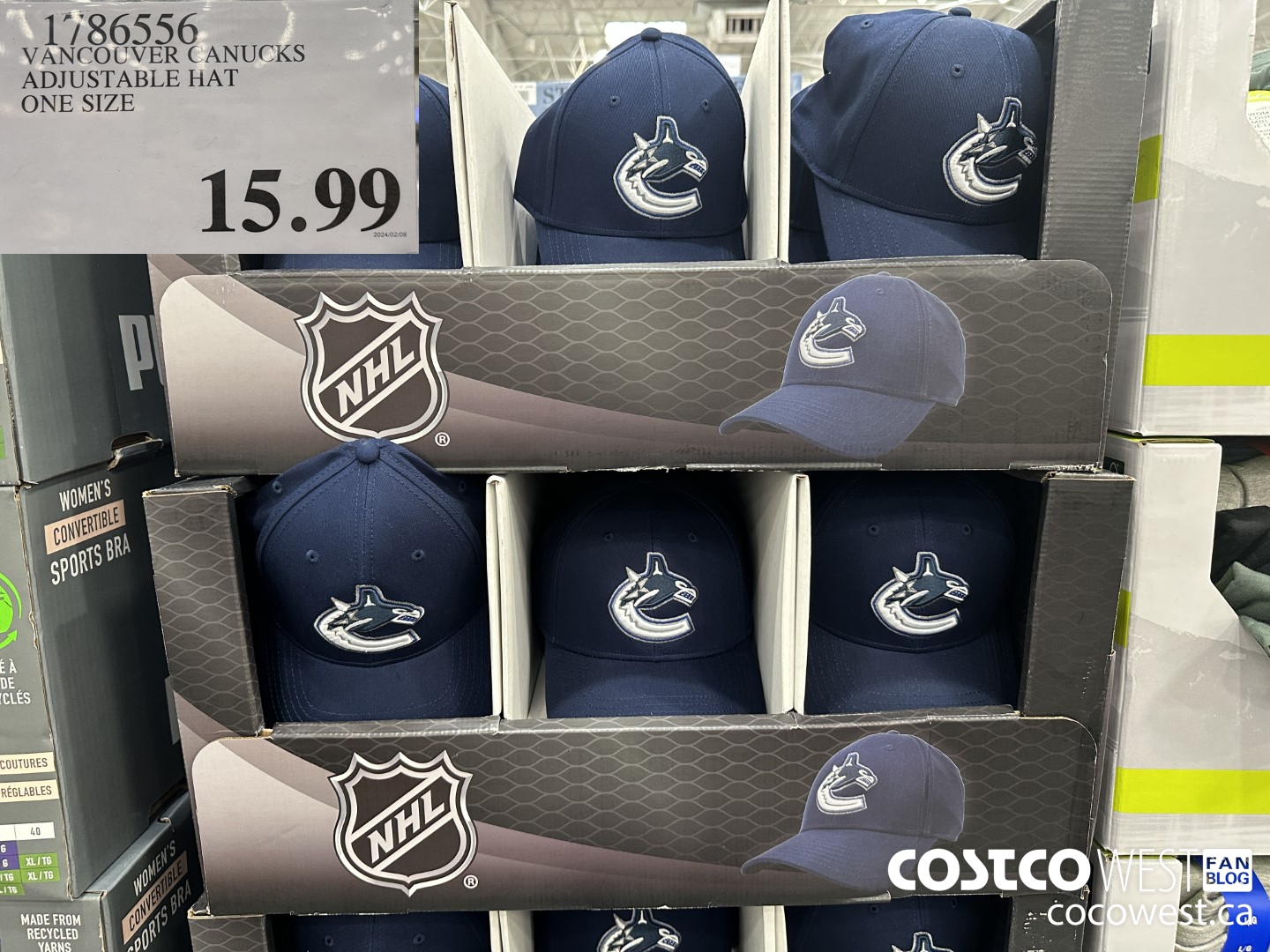 1786556 VANCOUVER CANUCKS ADJUSTABLE HAT ONE SIZE $15.99