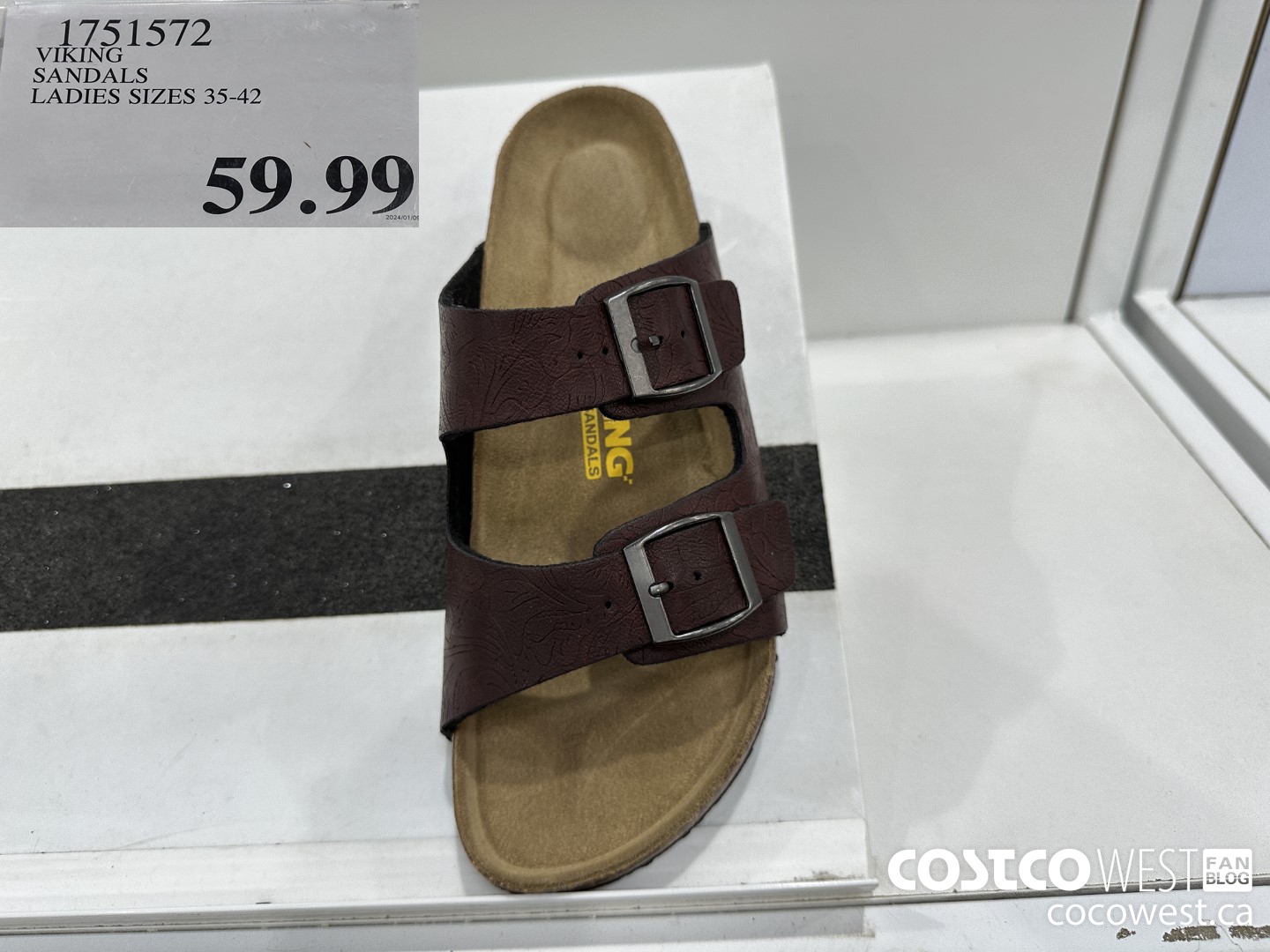 1751572 VIKING SANDALS LADIES SIZES 35-42 $59.99