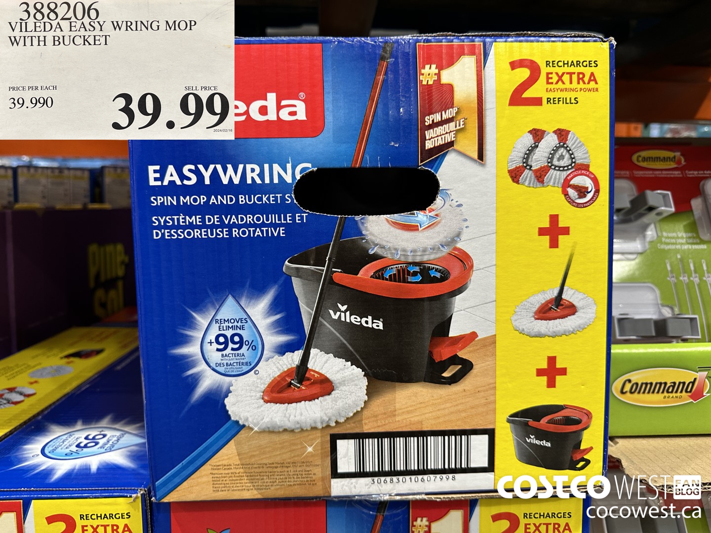 388206 VILEDA EASY WRING MOP WITH BUCKET $39.99