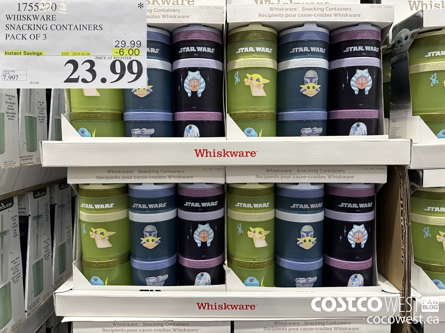 1755220 WHISKWARE SNACKING CONTAINERS PACK OF 3 ($6.00 INSTANT SAVINGS EXPIRES ON 2024-02-04) $23.99