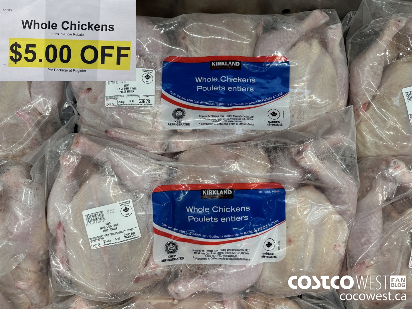 55505 WHOLE CHICKENS ($5.00 INSTANT SAVINGS)
