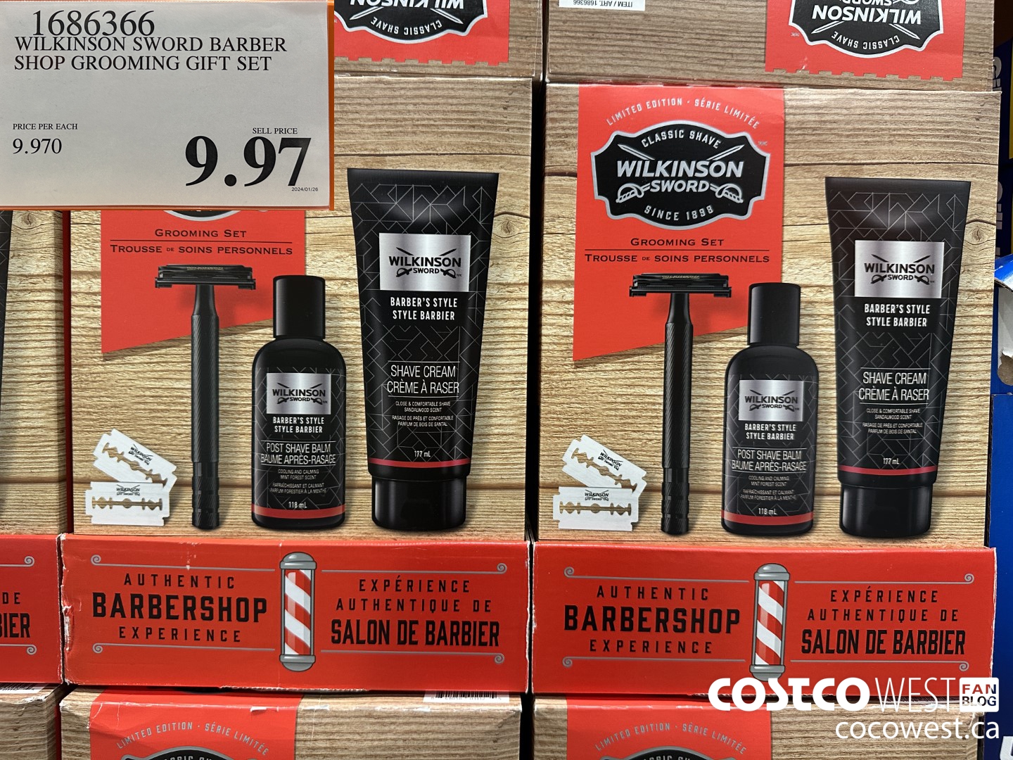 1686366 WILKINSON SWORD BARBER SHOP GROOMING GIFT SET $9.97