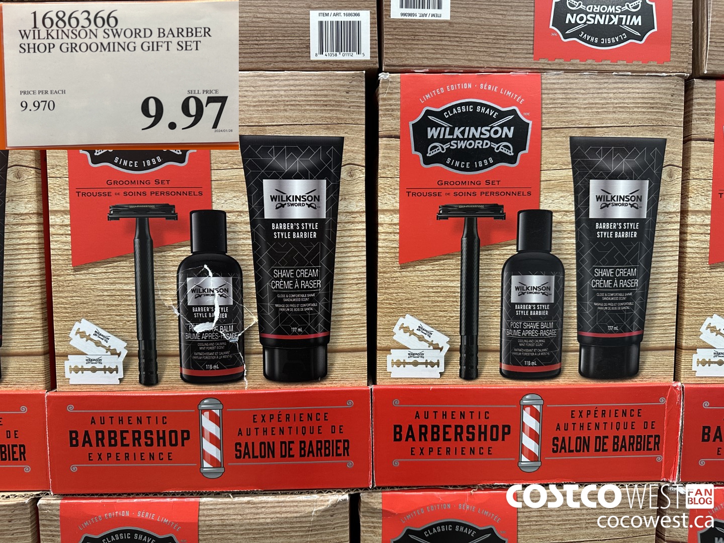 1686366 WILKINSON SWORD BARBER SHOP GROOMING GIFT SET $9.97