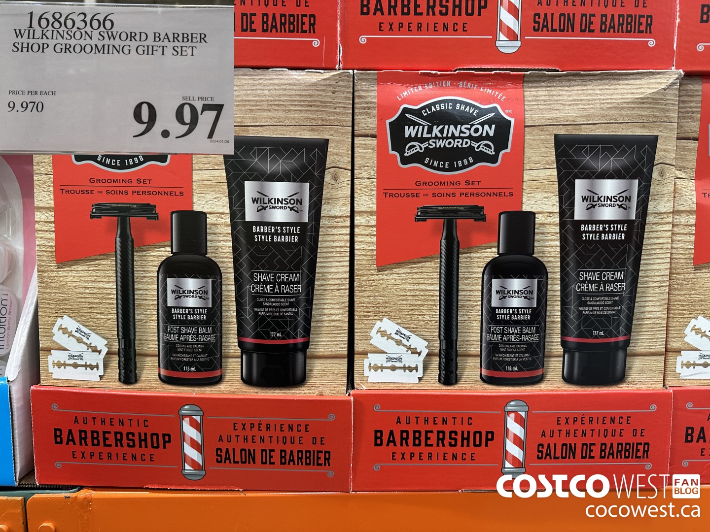 1686366 WILKINSON SWORD BARBER SHOP GROOMING GIFT SET $9.97