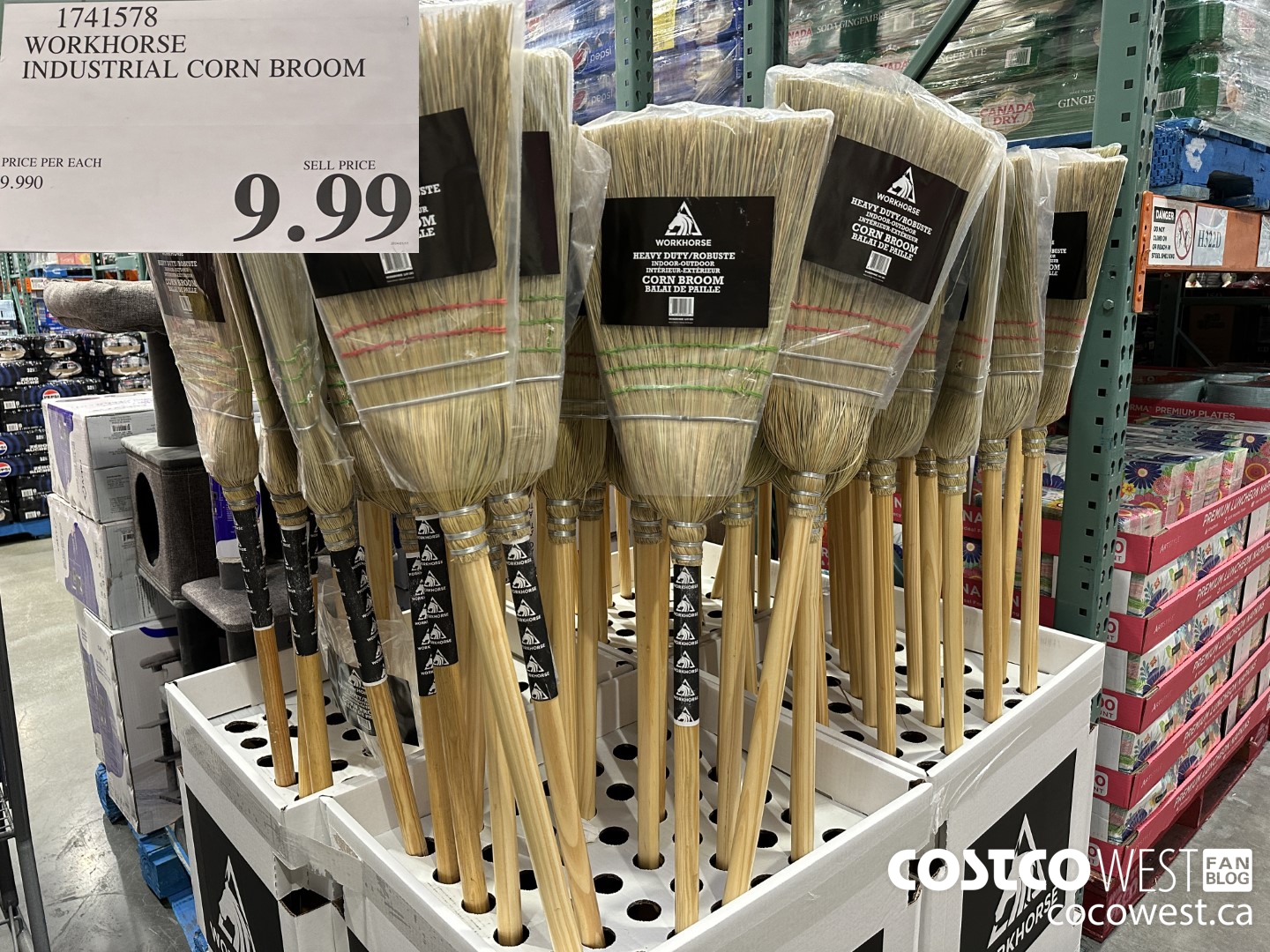 1741578 WORKHORSE INDUSTRIAL CORN BROOM $9.99