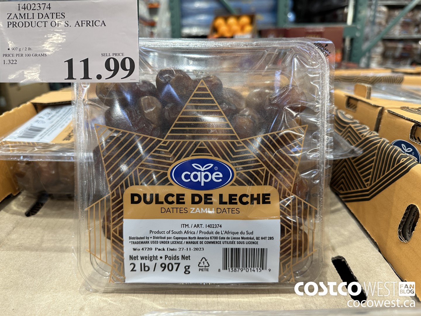 1402374 ZAMILI DATES PRODUCT OF S. AFRICA $11.99