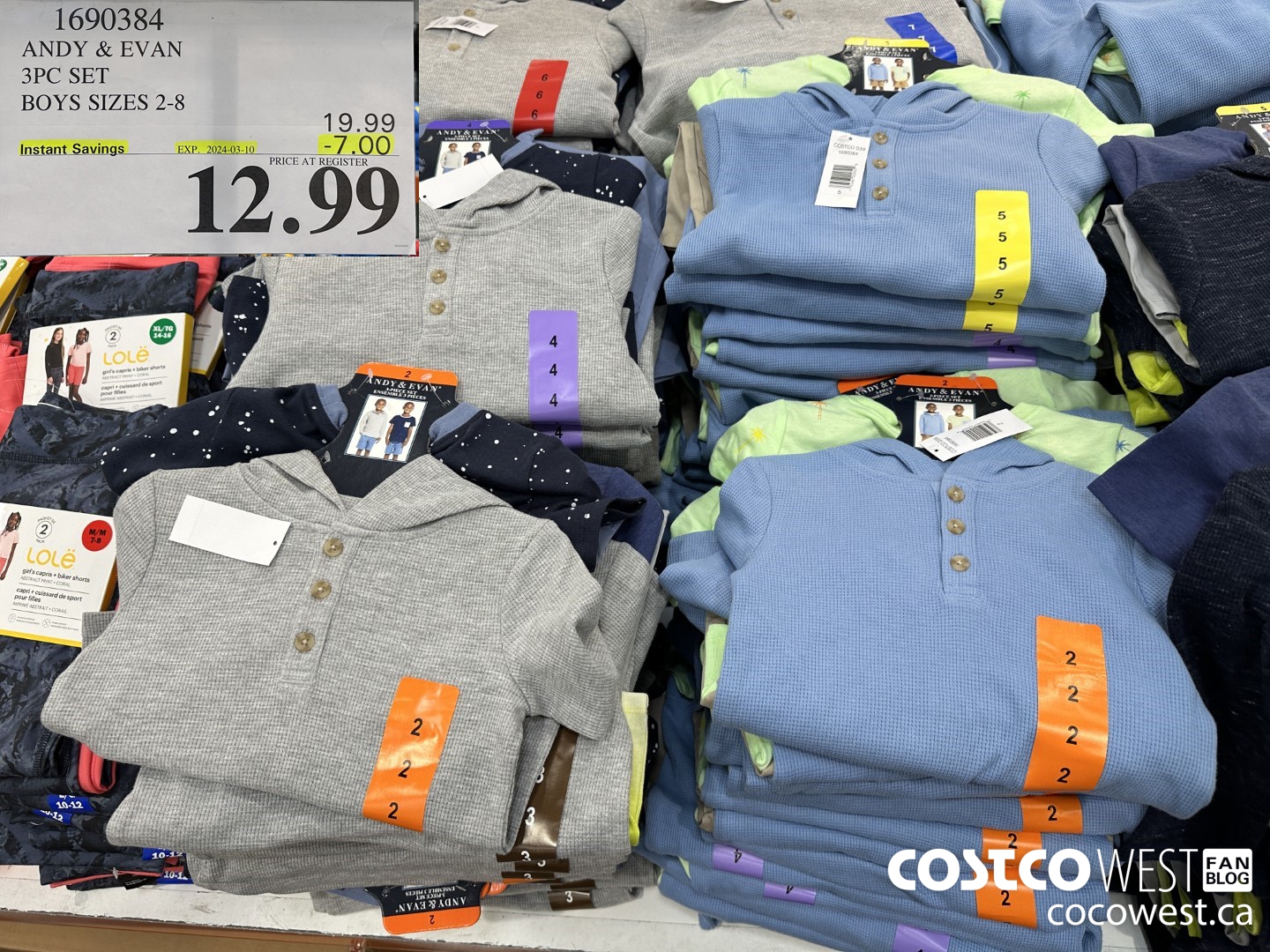 1690384 ANDY & EVAN 3PC SET BOYS SIZES 2-8 ($7.00 INSTANT SAVINGS EXPIRES ON 2024-03-10) $12.99