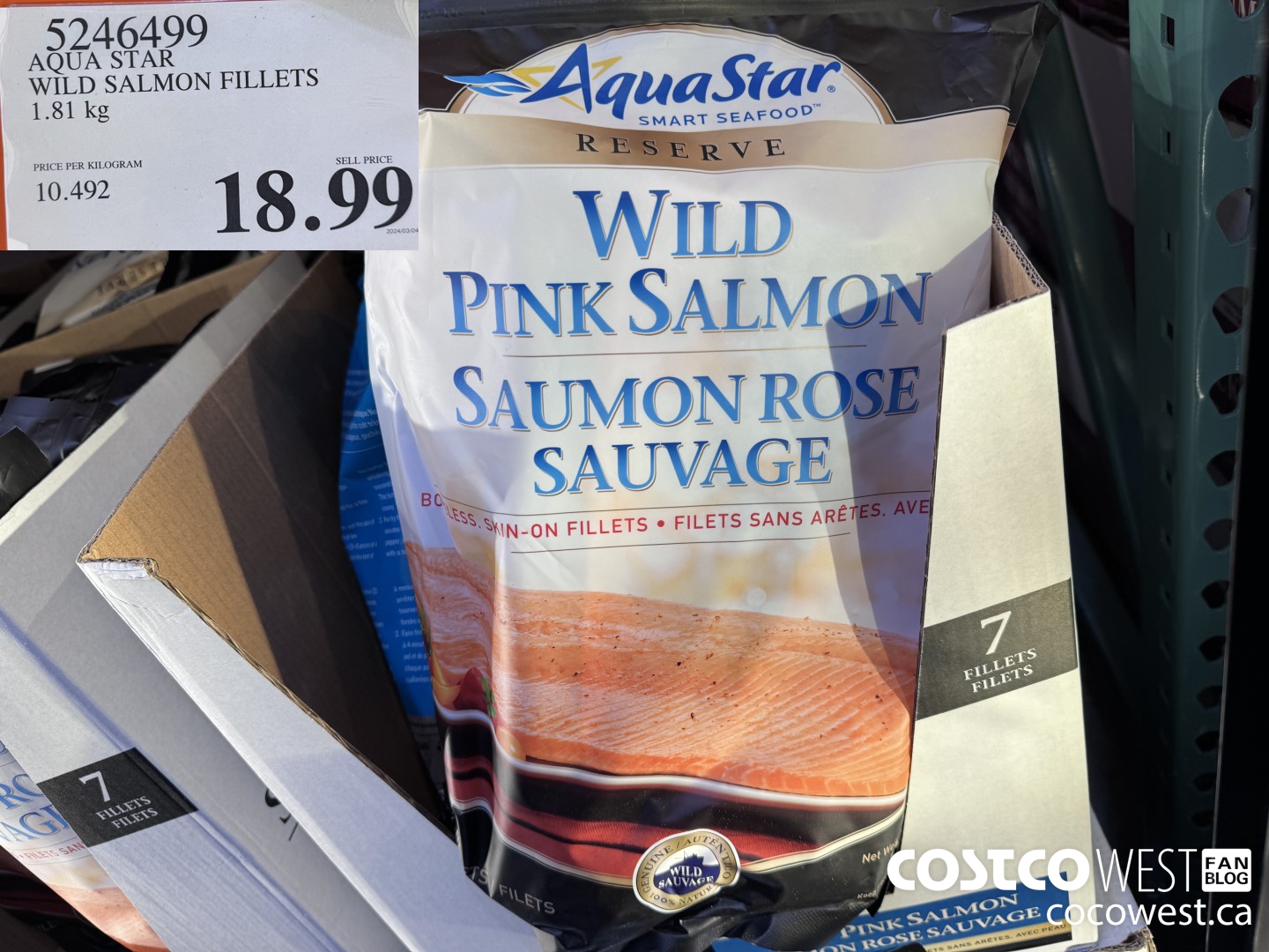 5246499 AQUA STAR WILD SALMON FILLETS 1.81 KG $18.99