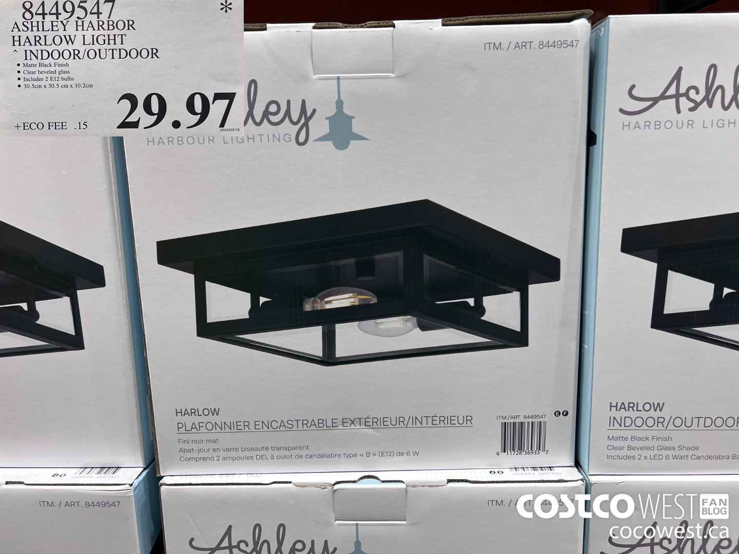 8449547 ASHLEY HARBOR HARLOW INDOOR/OUTDOOR $29.97