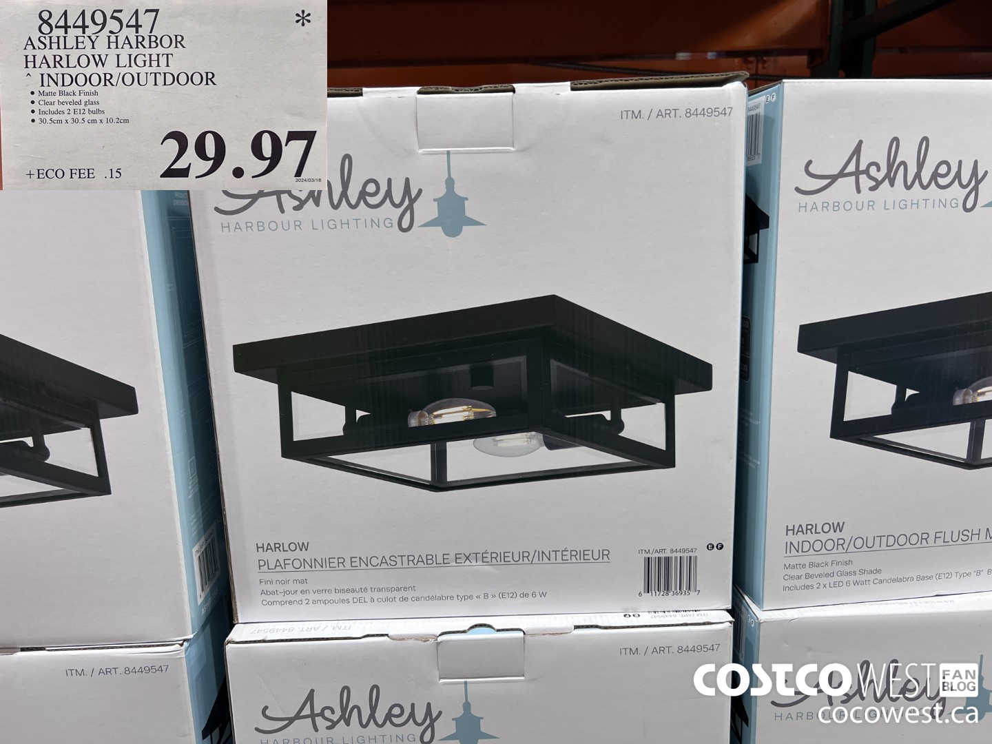 8449547 ASHLEY HARBOR HARLOW INDOOR/OUTDOOR $29.97