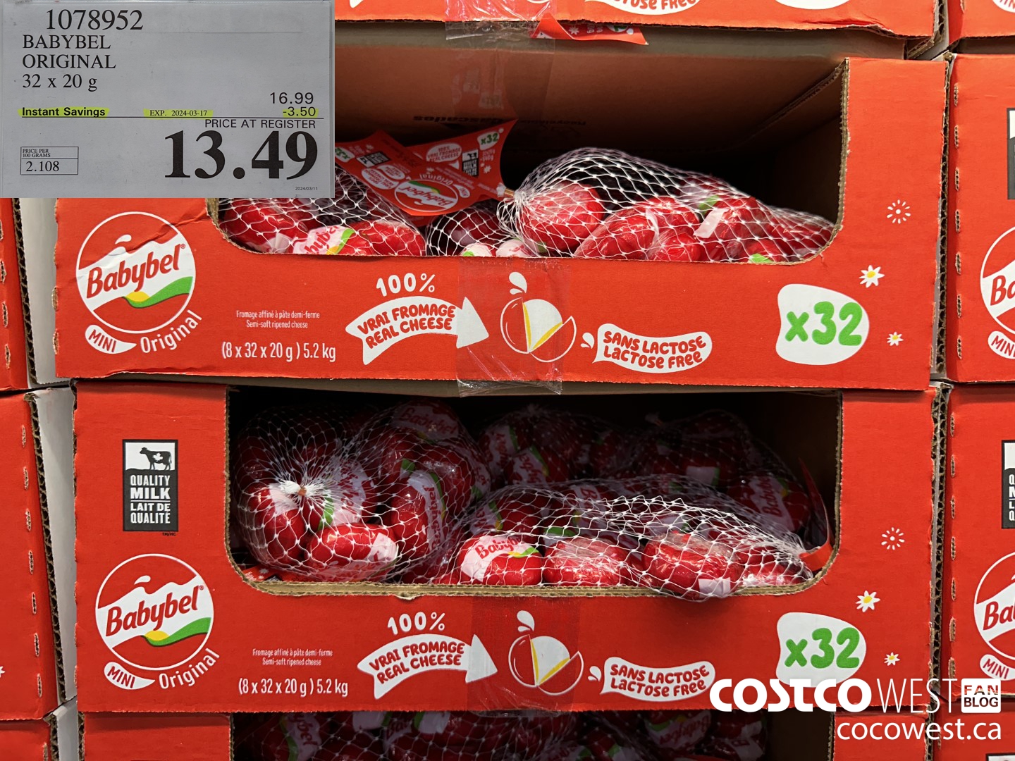 1078952 BABYBEL ORIGINAL 32 X 20G ($3.50 INSTANT SAVINGS EXPIRES ON 2024-03-17) $13.49