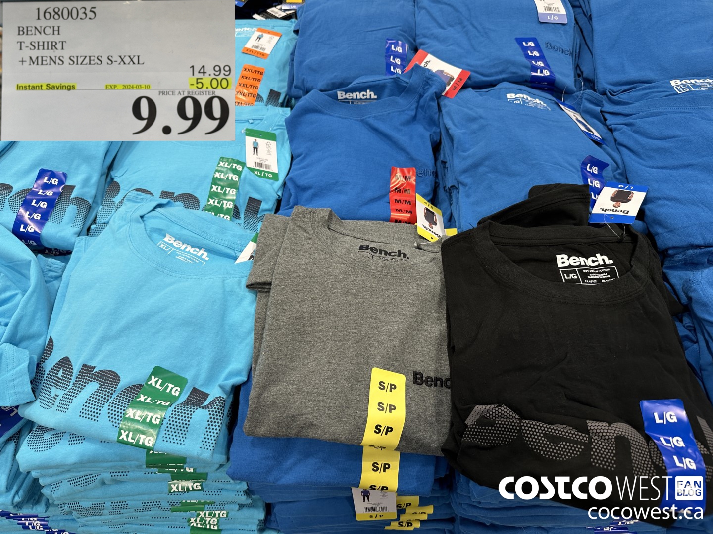 1680035 BENCH T-SHIRT MENS SIZES S-XXL ($5.00 INSTANT SAVINGS EXPIRES ON 2024-03-10) $9.99