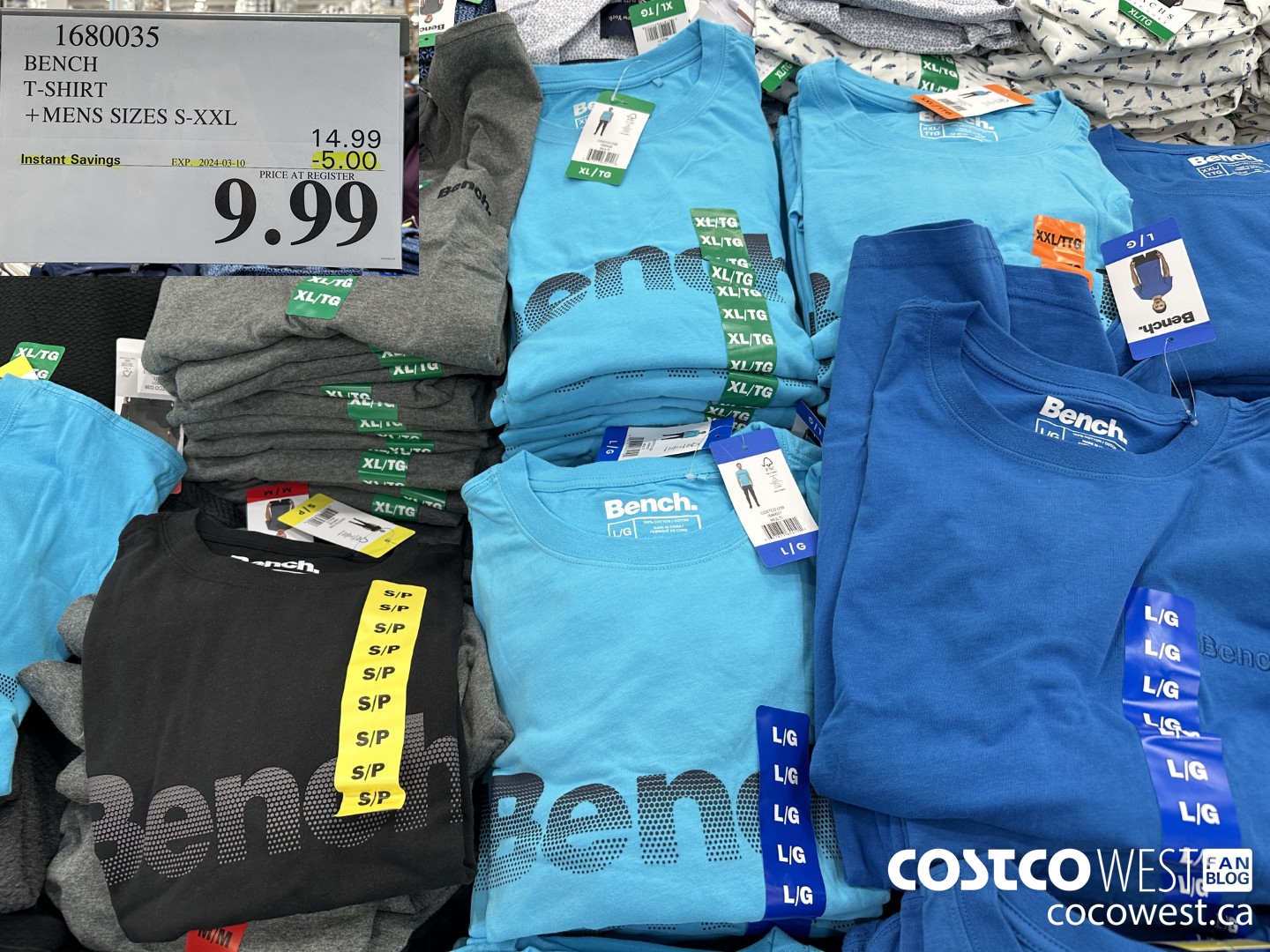 1680035 BENCH T-SHIRT MENS SIZES S-XXL ($5.00 INSTANT SAVINGS EXPIRES ON 2024-03-10) $9.99