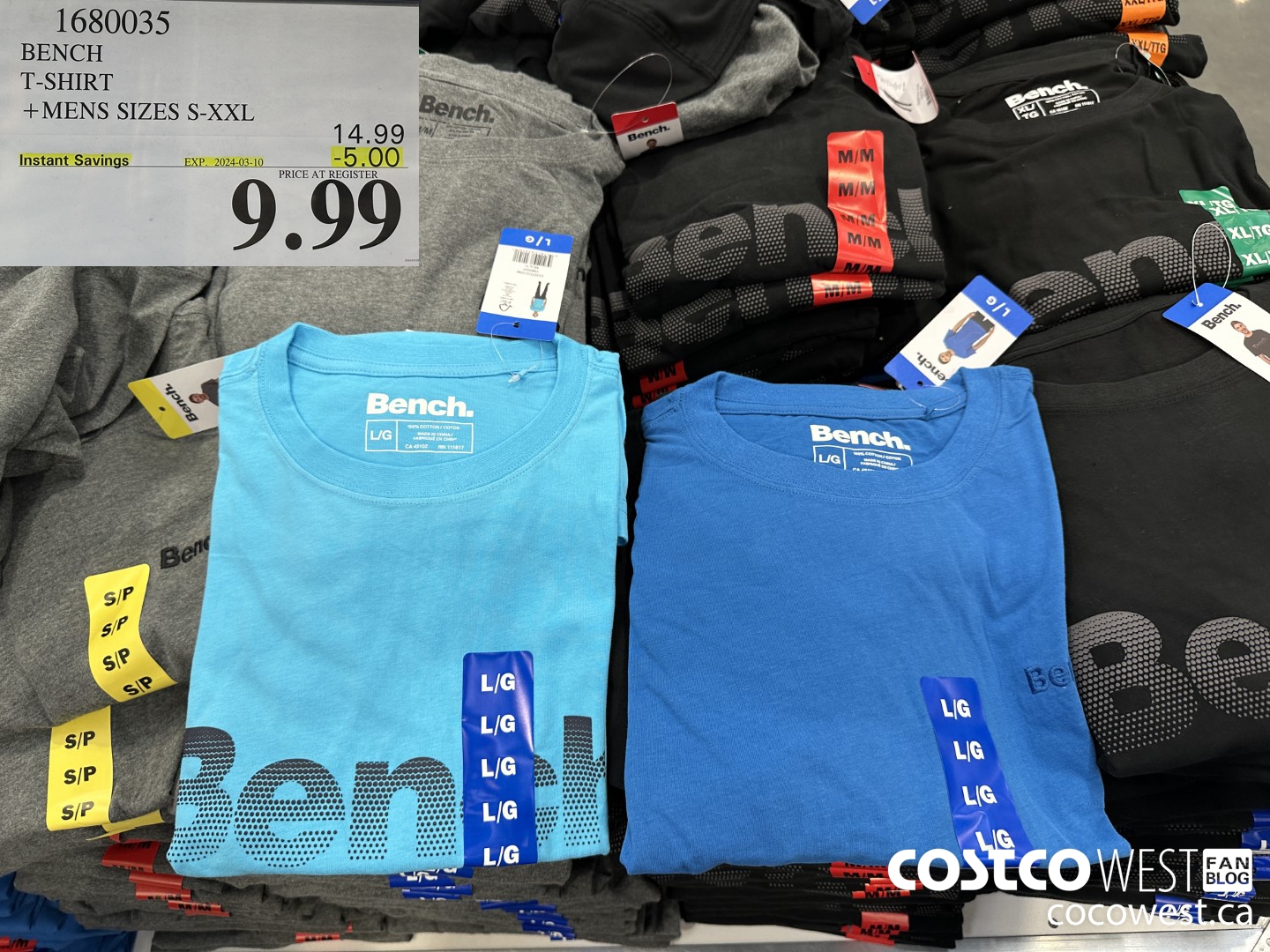 1680035 BENCH T-SHIRT MENS SIZES S-XXL ($5.00 INSTANT SAVINGS EXPIRES ON 2024-03-10) $9.99