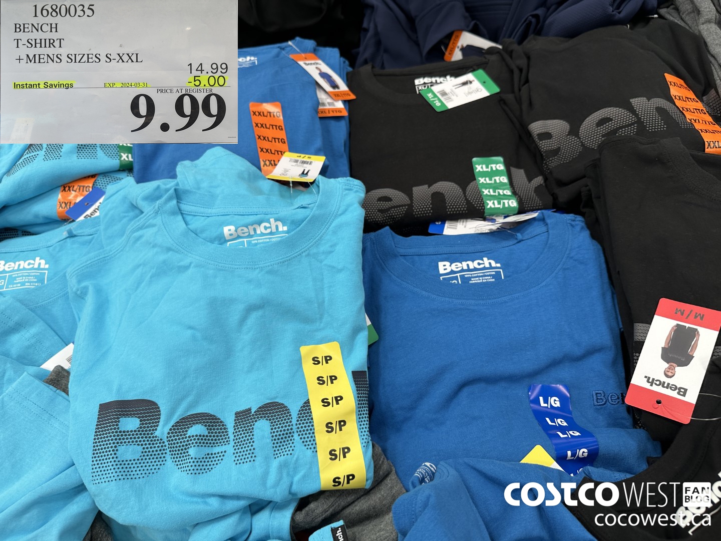 1680035 BENCH T-SHIRT MENS SIZES S-XXL ($5.00 INSTANT SAVINGS EXPIRES ON 2024-03-31) $9.99