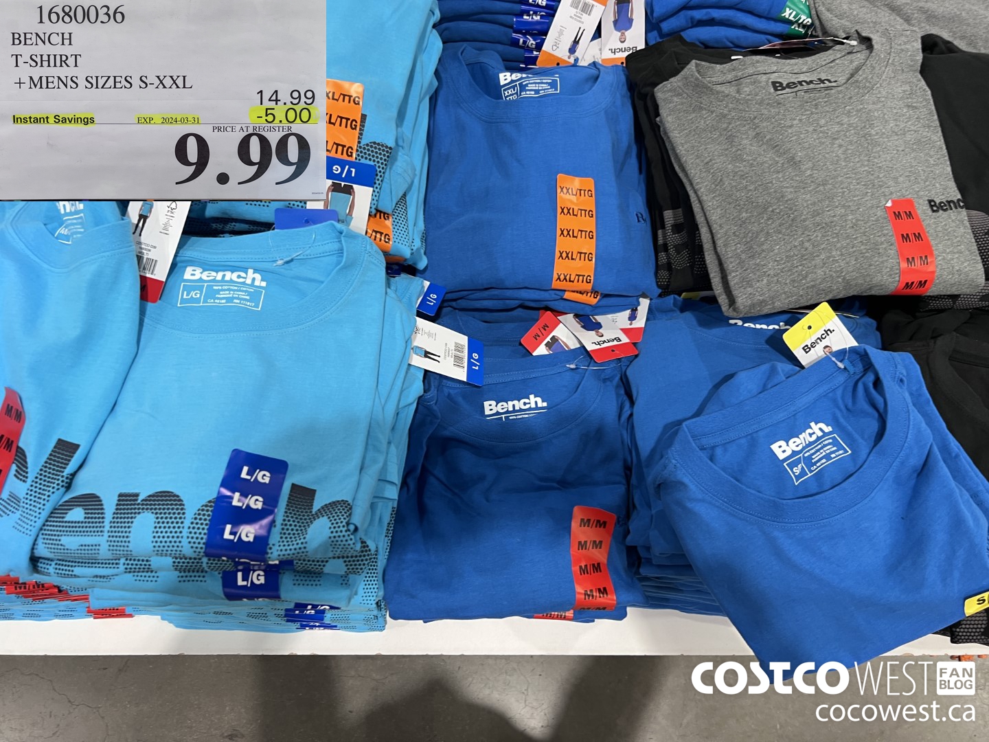 1680036 BENCH T-SHIRT MENS SIZES S-XXL ($5.00 INSTANT SAVINGS EXPIRES ON 2024-03-31) $9.99