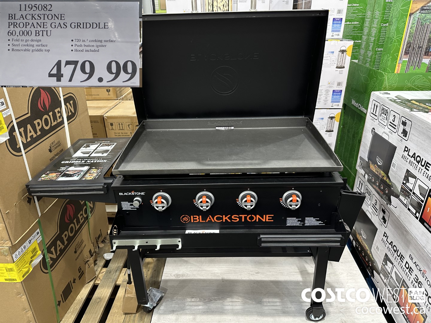 1195082 BLACKSTONE PROPANE GAS GRIDDLE 60,000 BTU $479.99