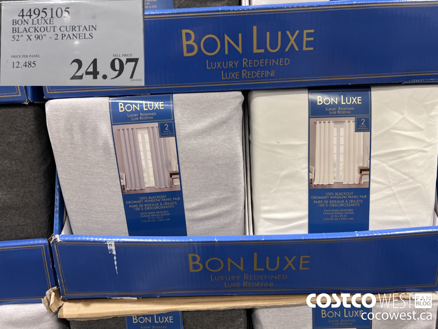 4495105 BON LUXE BLACKOUT CURTAIN 52