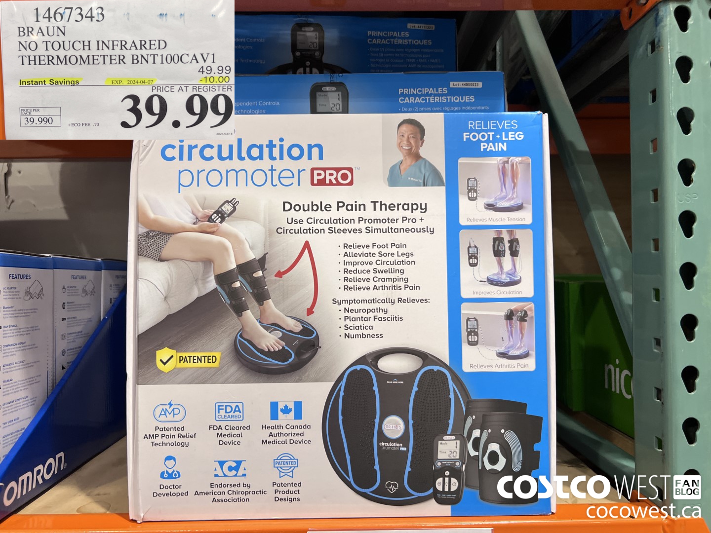 1467343 BRAUN NO TOUCH INFRARED THERMOMETER BNT100CAV1 ($10.00 INSTANT SAVINGS EXPIRES ON 2024-04-07) $39.99