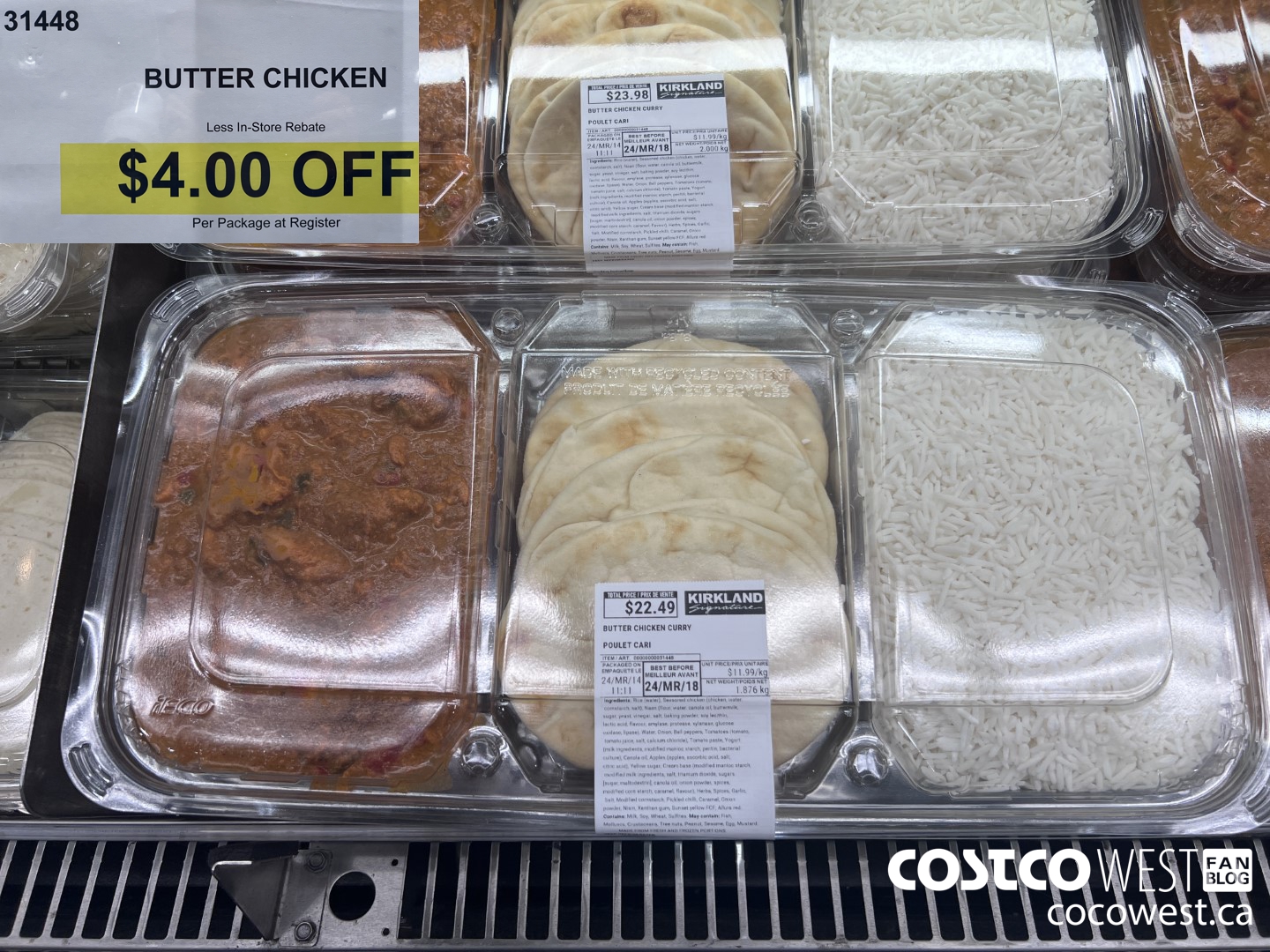 31448 BUTTER CHICKEN ($4.00 INSTANT SAVINGS)