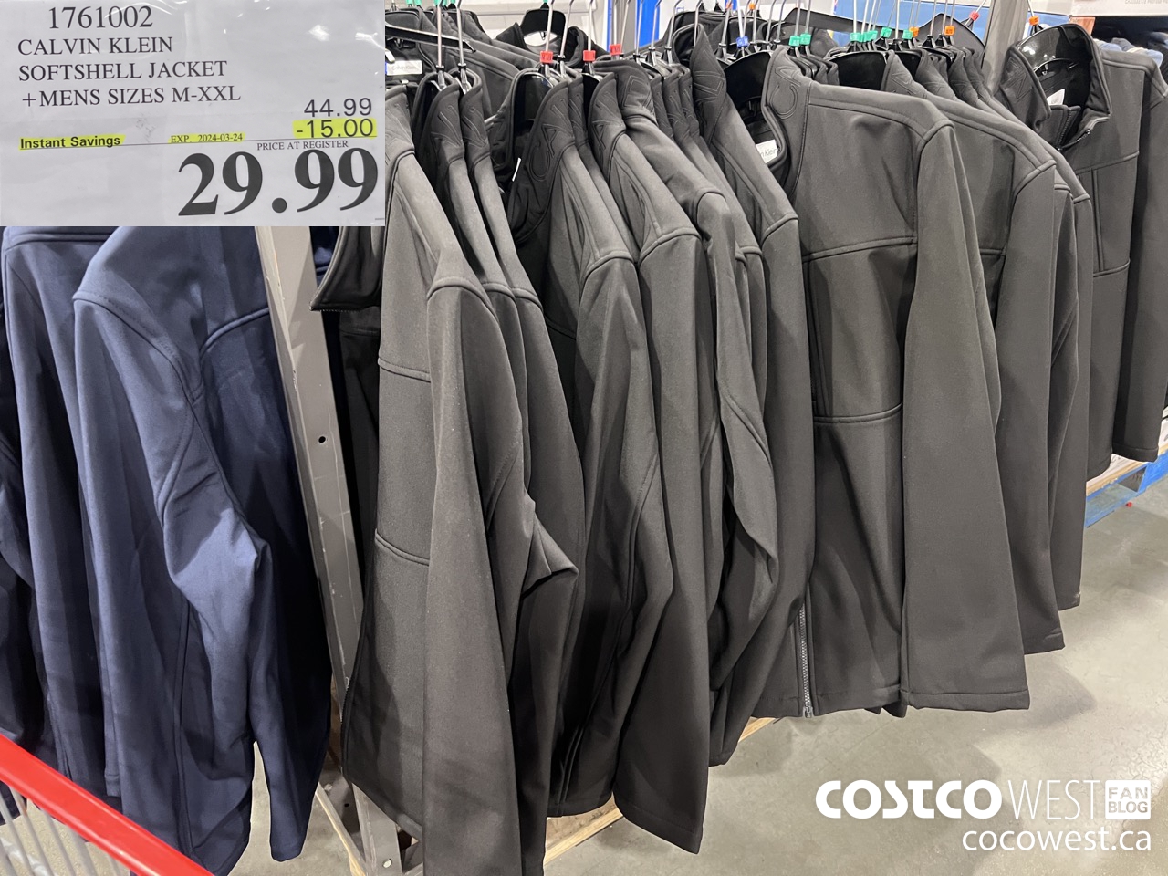 1761002 CALVIN KLEIN SOFTSHELL JACKET MENS SIZES M-XXL ($15.00 INSTANT SAVINGS EXPIRES ON 2024-03-24) $29.99