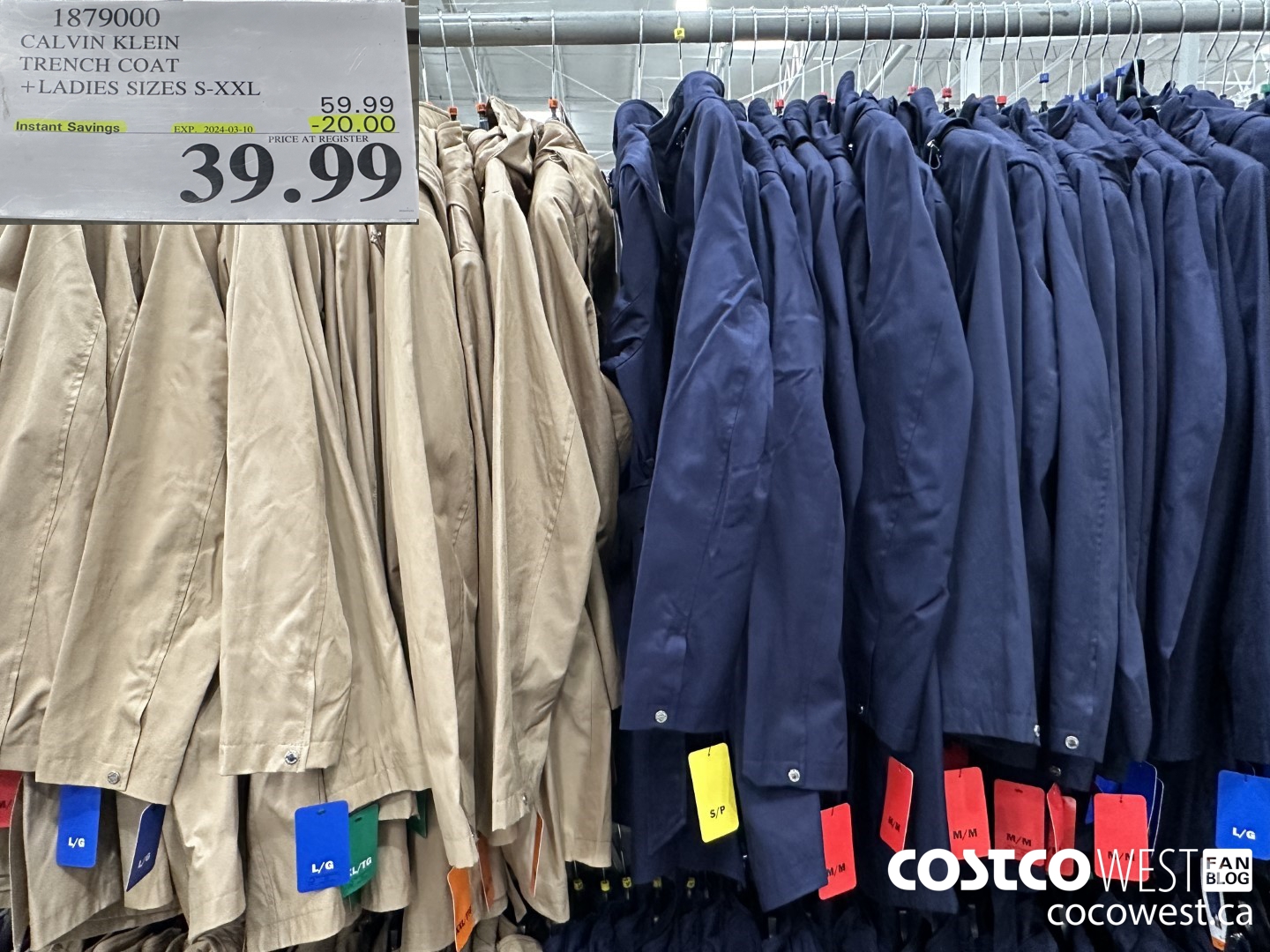 1879000 CALVIN KLEIN TRENCH COAT LADIES SIZES S-XXL ($20.00 INSTANT SAVINGS EXPIRES ON 2024-03-10) $39.99