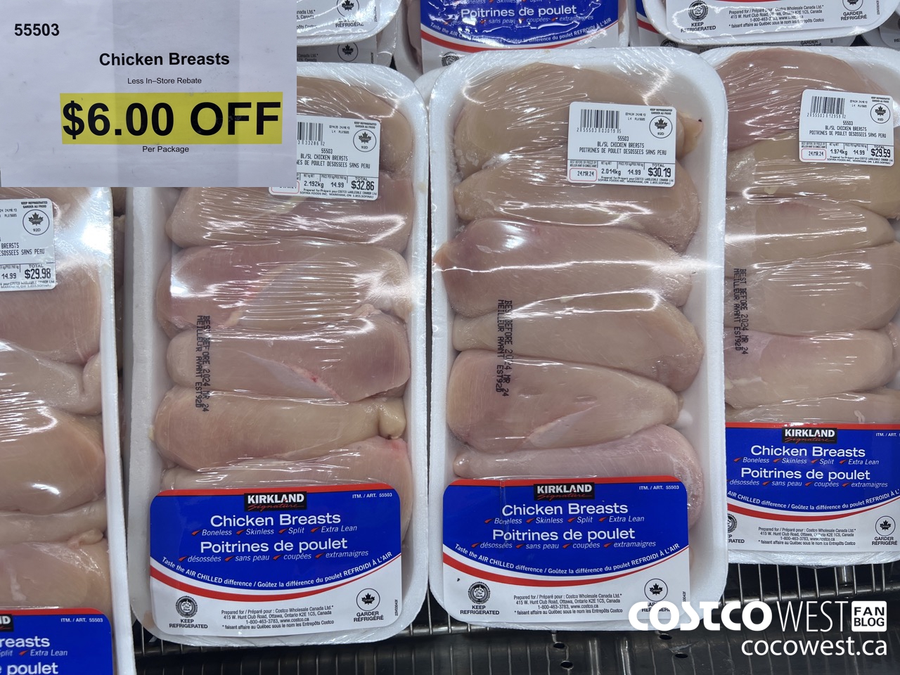 55503 CHICKEN BREASTS ($6.00 INSTANT SAVINGS)