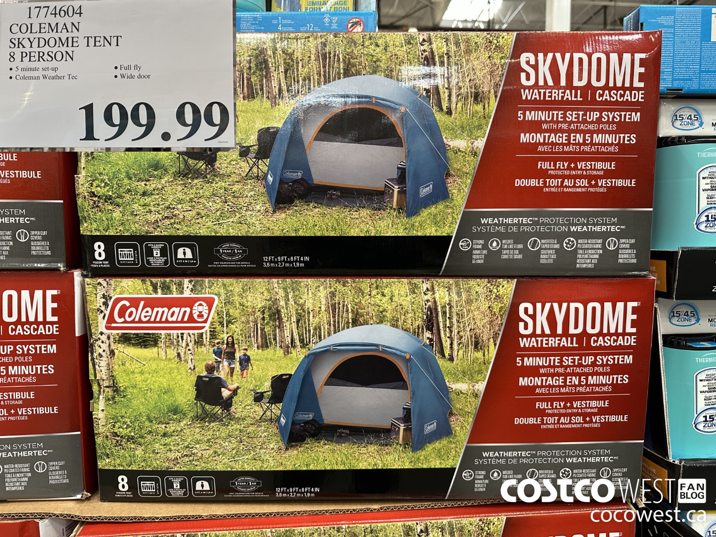 1774604 COLEMAN SKYDOME TENT 8 PERSON $199.99