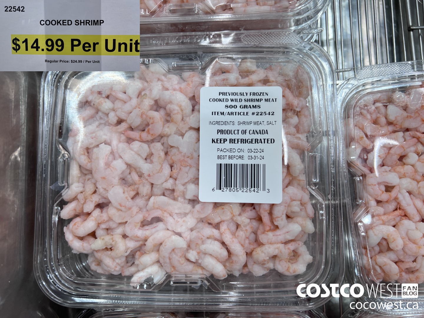 22542 COOKED SHRIMP ($10.00 INSTANT SAVINGS) $14.99