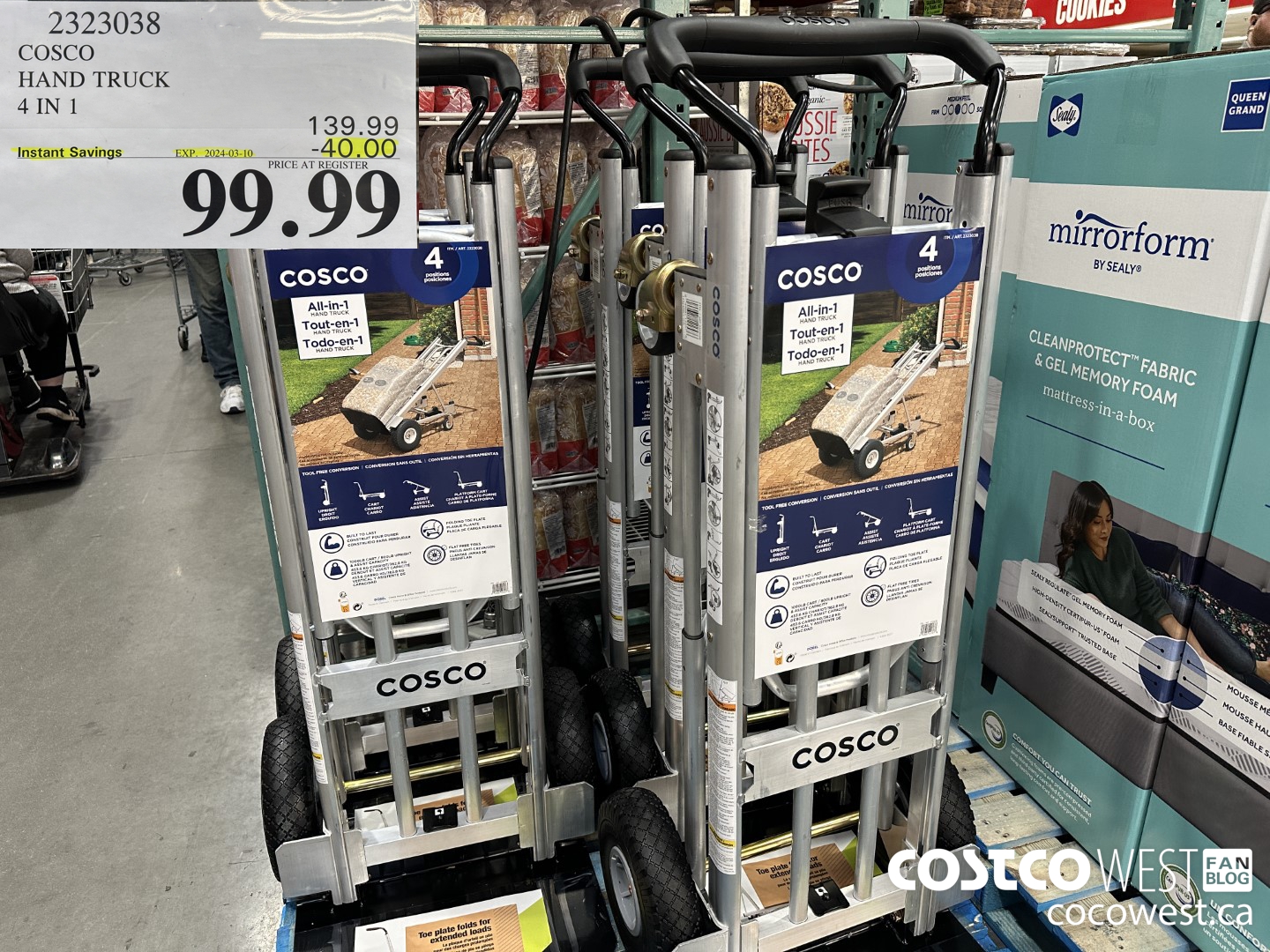 2323038 COSCO HAND TRUCK 4 IN 1 ($40.00 INSTANT SAVINGS EXPIRES ON 2024-03-10) $99.99