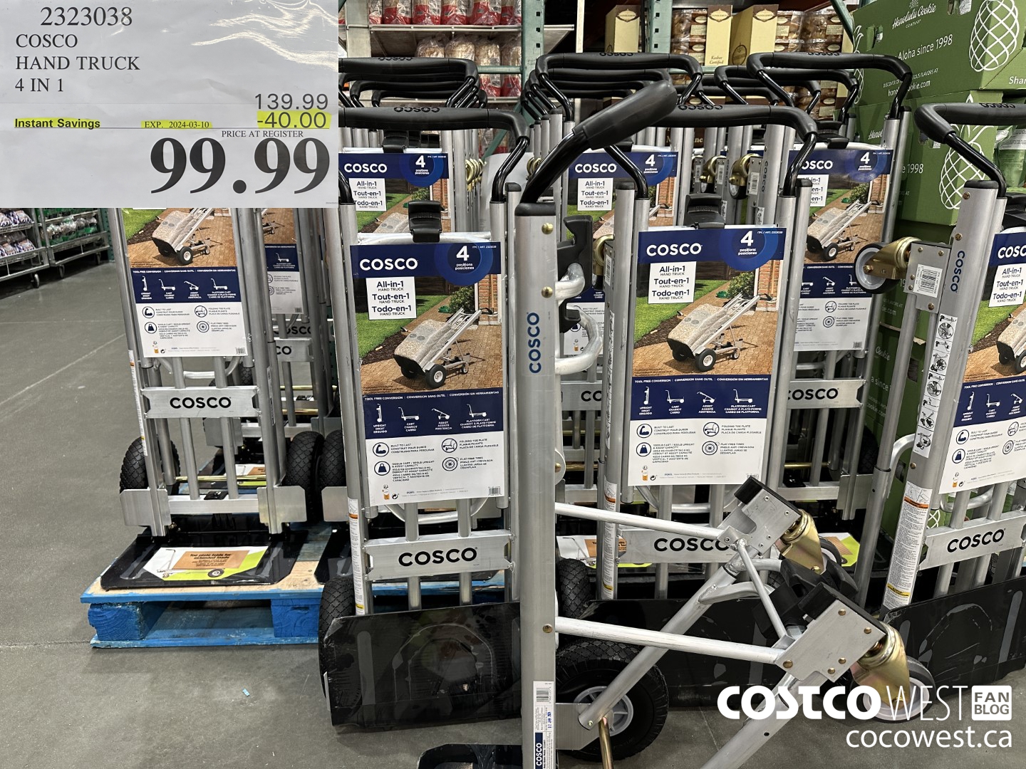 2323038 COSCO HAND TRUCK 4 IN 1 ($40.00 INSTANT SAVINGS EXPIRES ON 2024-03-10) $99.99