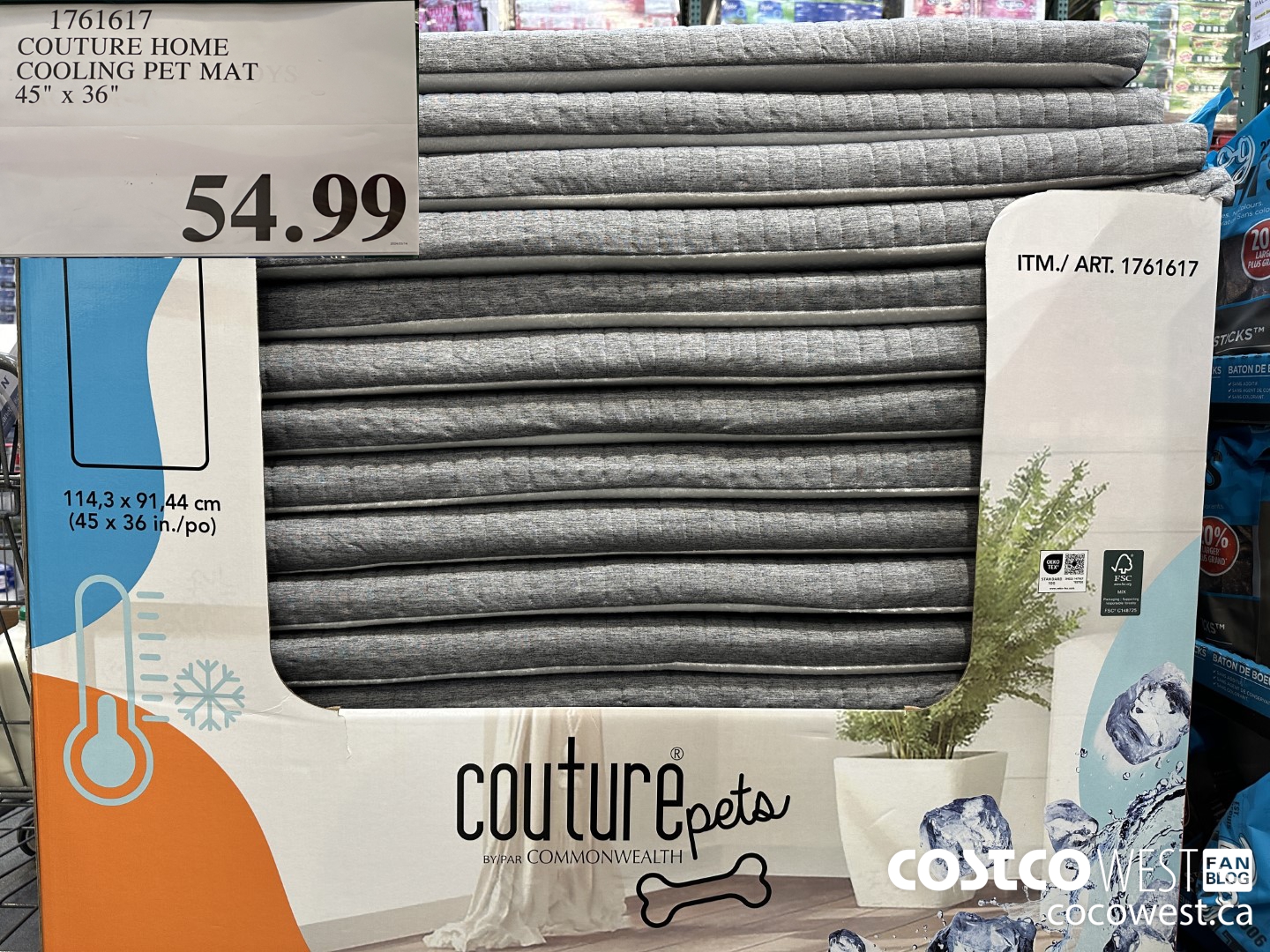 1761617 COUTURE HOME COOLING PET MAT 45