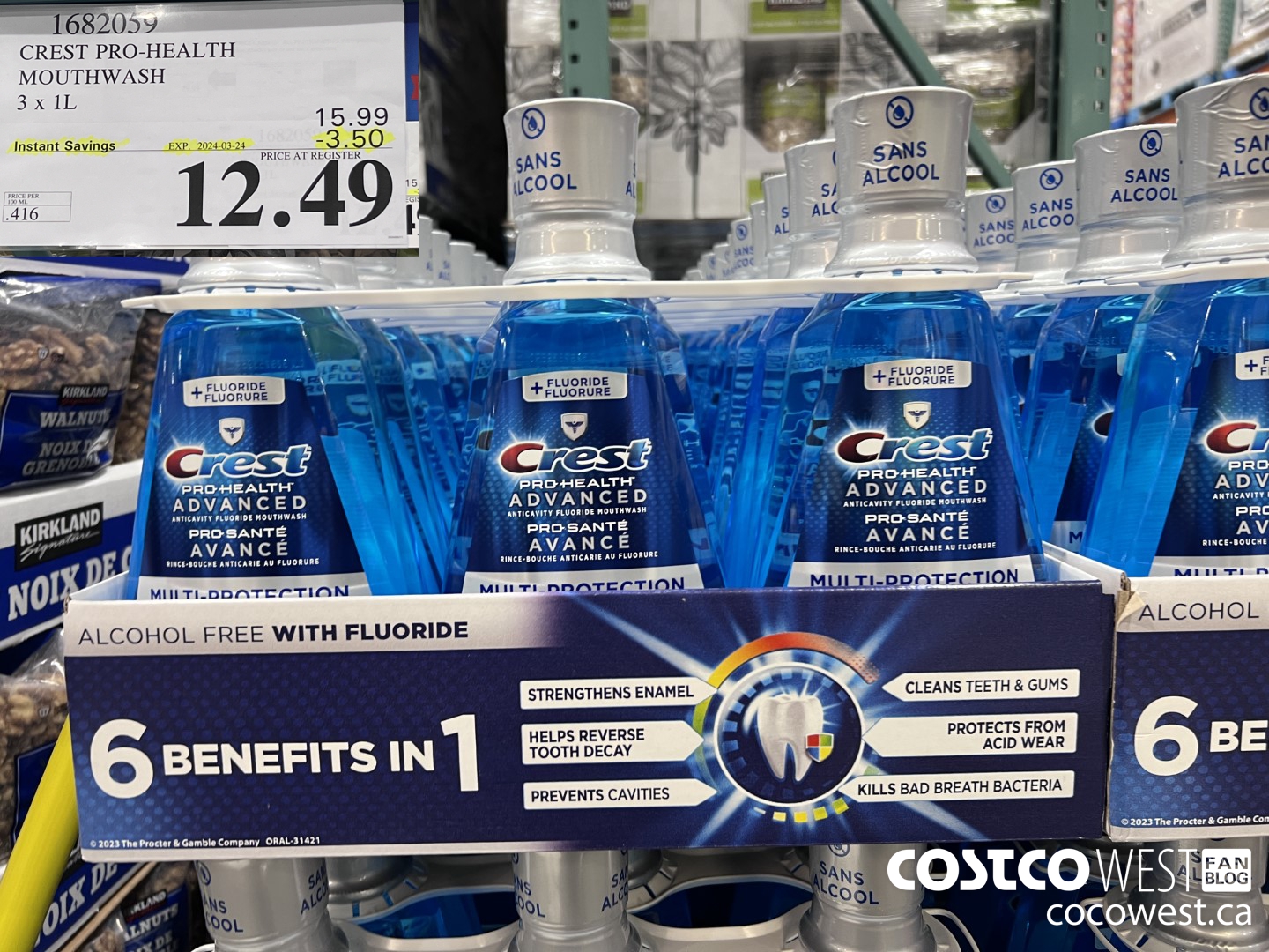 1682059 CREST PRO-HEALTH MOUTHWASH 3 X 1L ($3.50 INSTANT SAVINGS EXPIRES ON 2024-03-24) $12.49