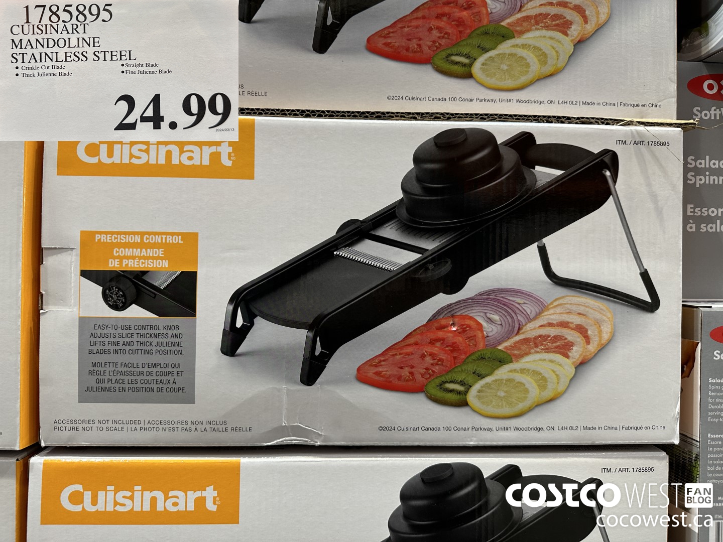 1785895 CUISINART MANDONLINE STAINLESS STEEL $24.99