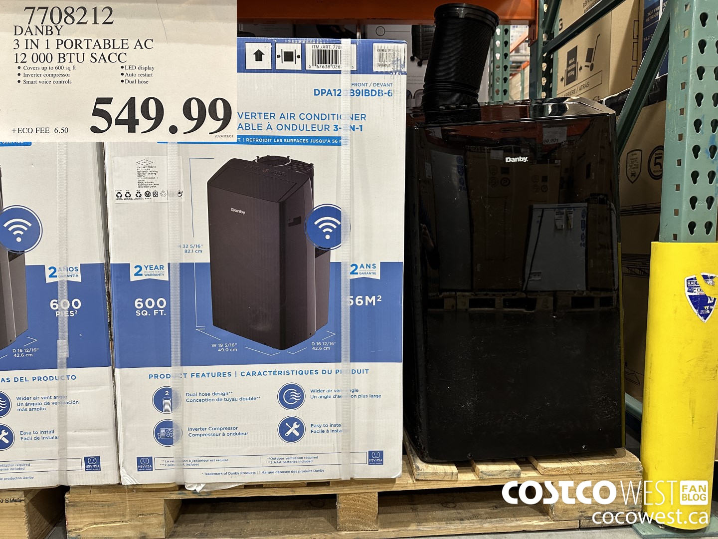 7708212 DANBY 3 IN 1 PORTABLE 12 000 BTU SACC $549.99